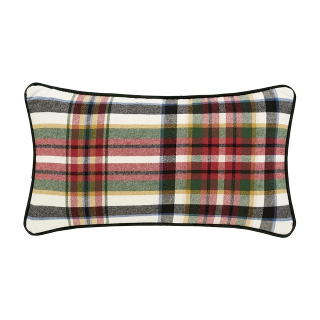 J. Queen New York Christopher Plaid Boudoir Decorative Throw Pillow