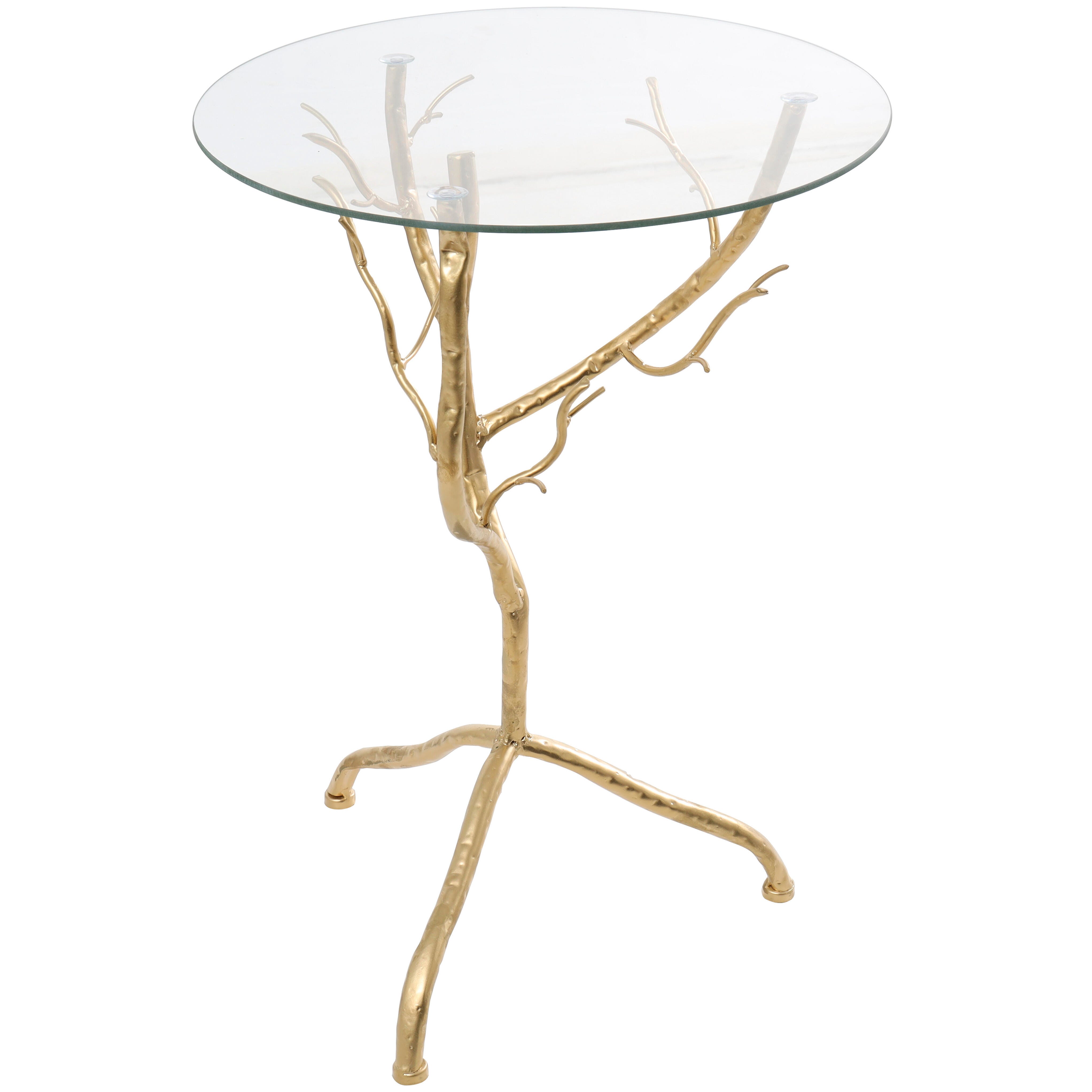 Bayberry Lane Branch Accent Table, Gold, large