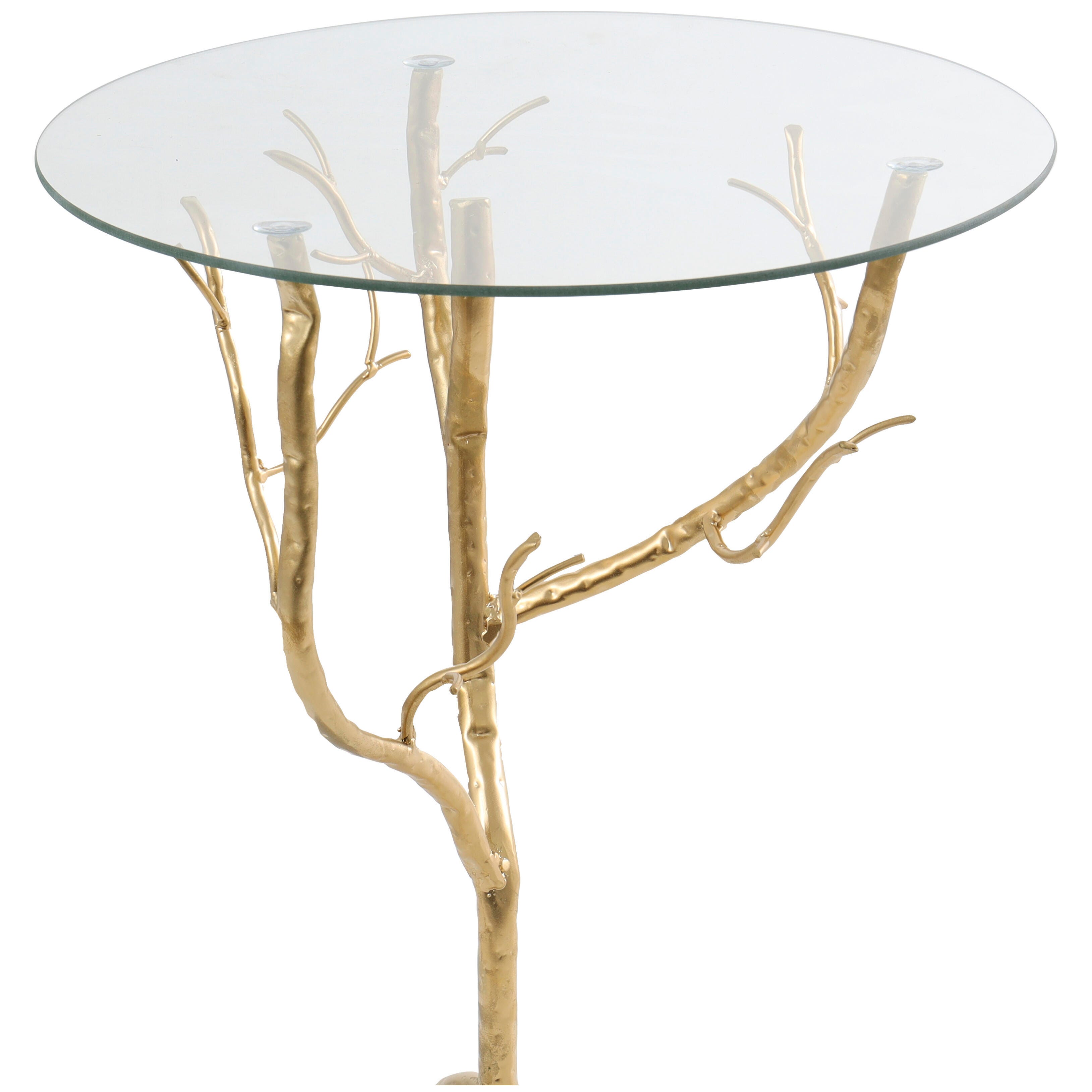 Bayberry Lane Branch Accent Table, Gold, large
