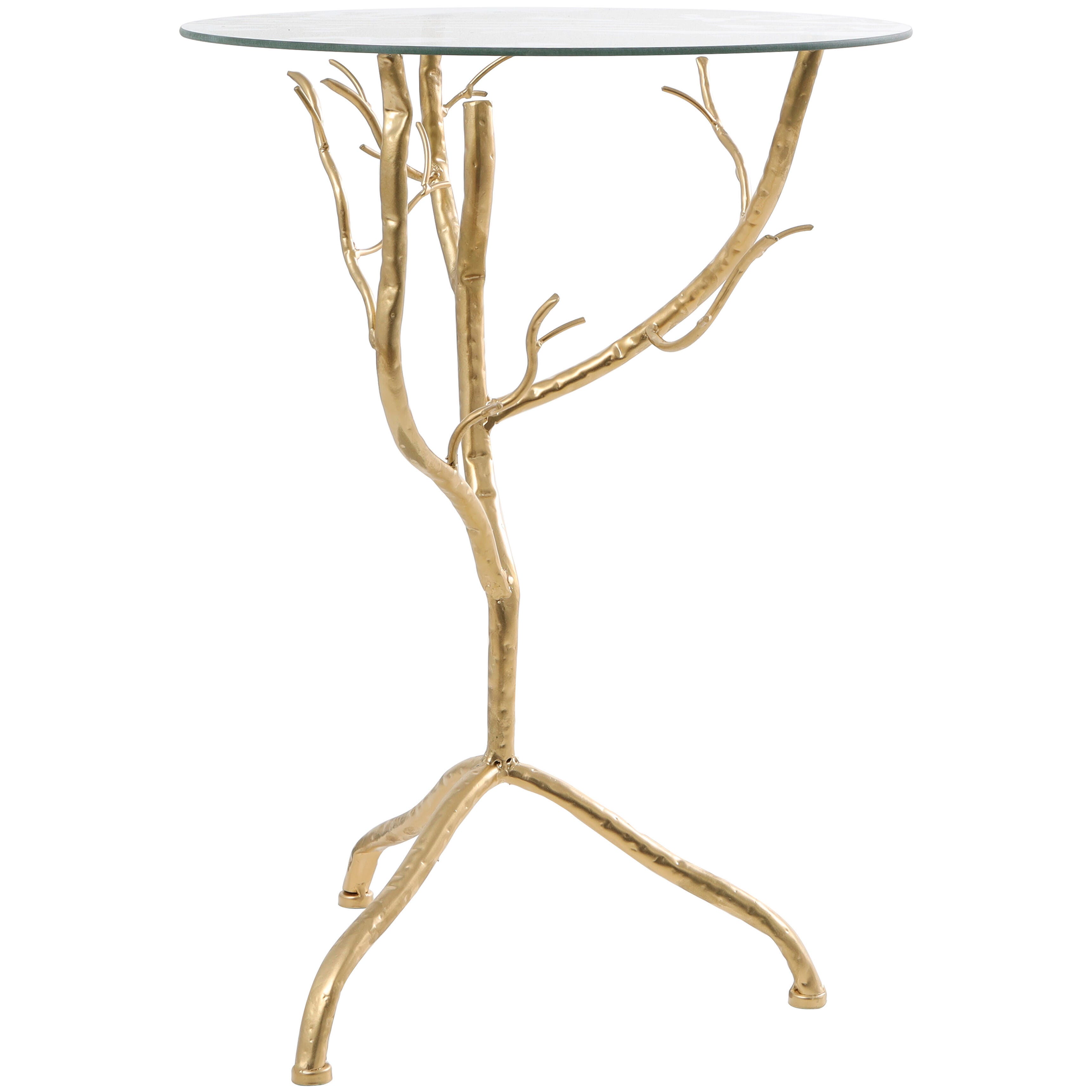 Bayberry Lane Branch Accent Table, Gold, large
