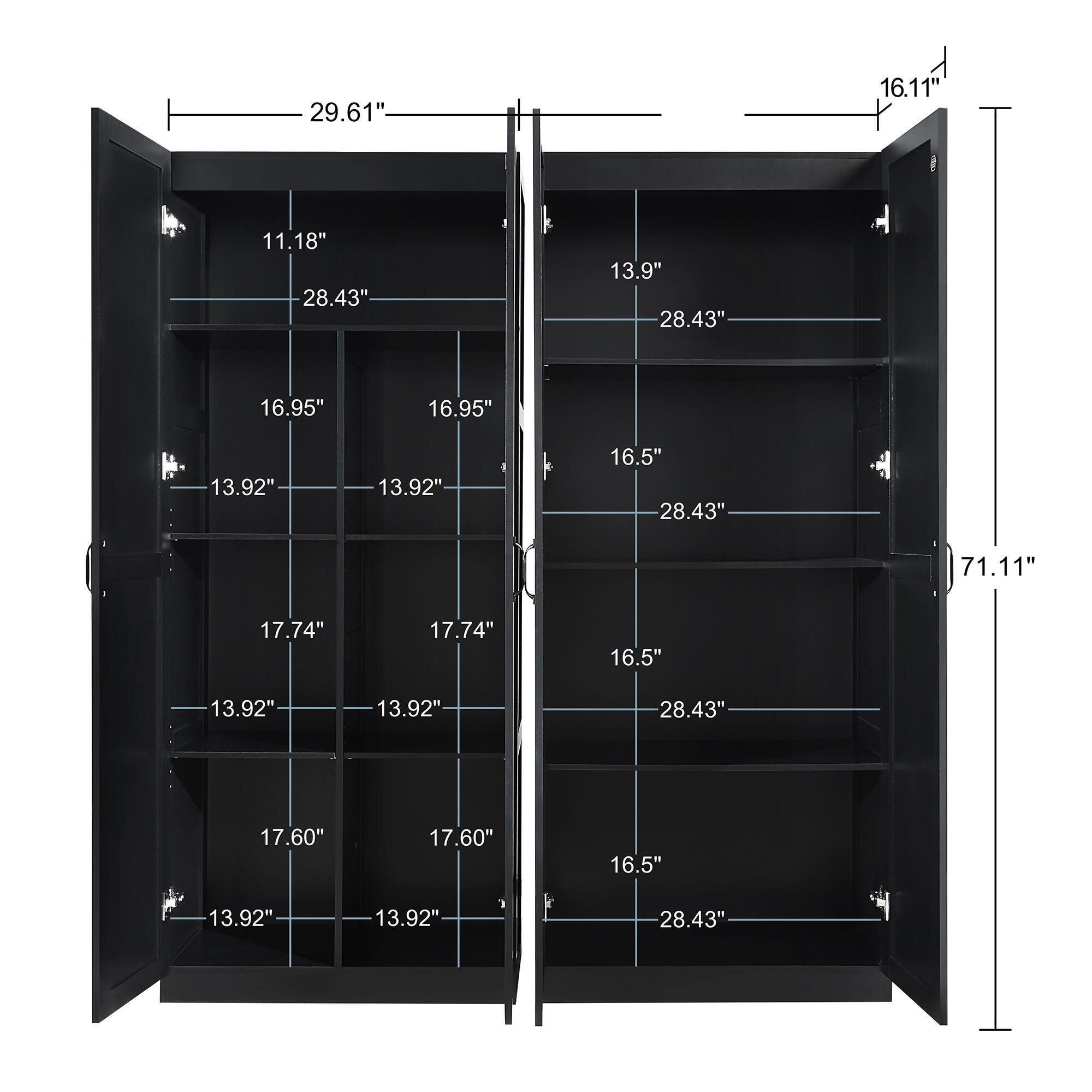 K's closet Manhattan Comfort Cornelia Storage Closet Set 59