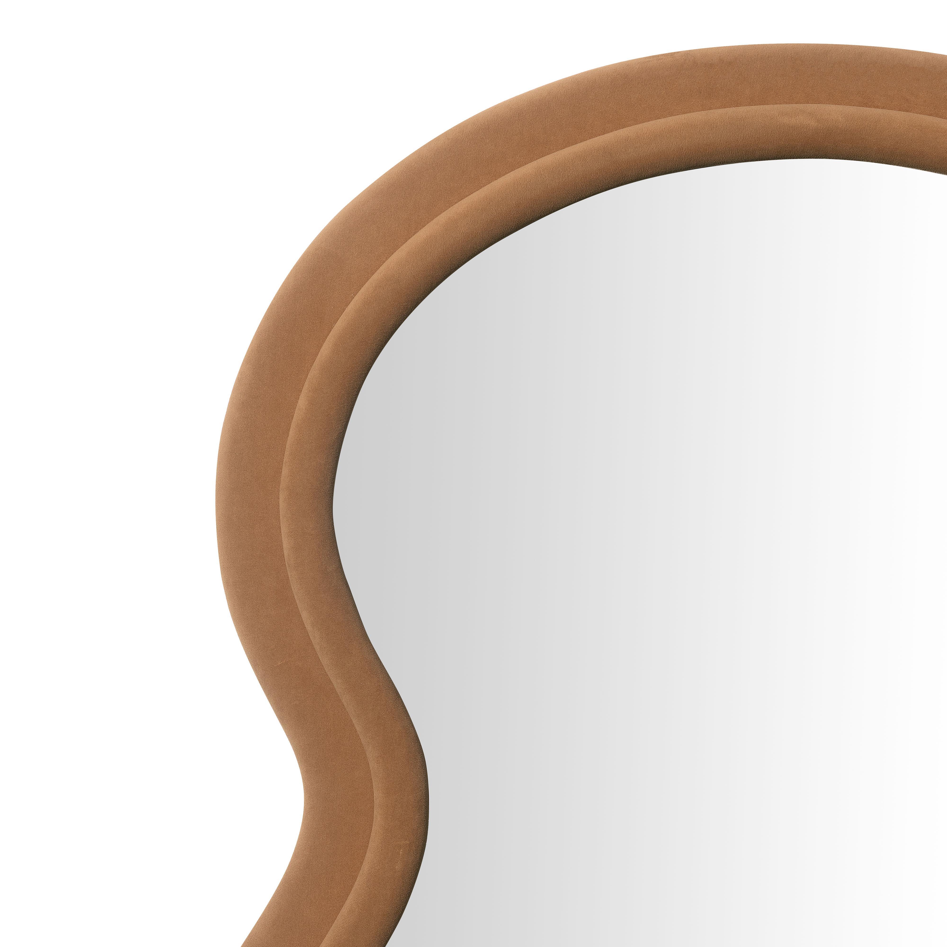 TOV Rhodes 70" Floor Mirror, Cinnamon, large