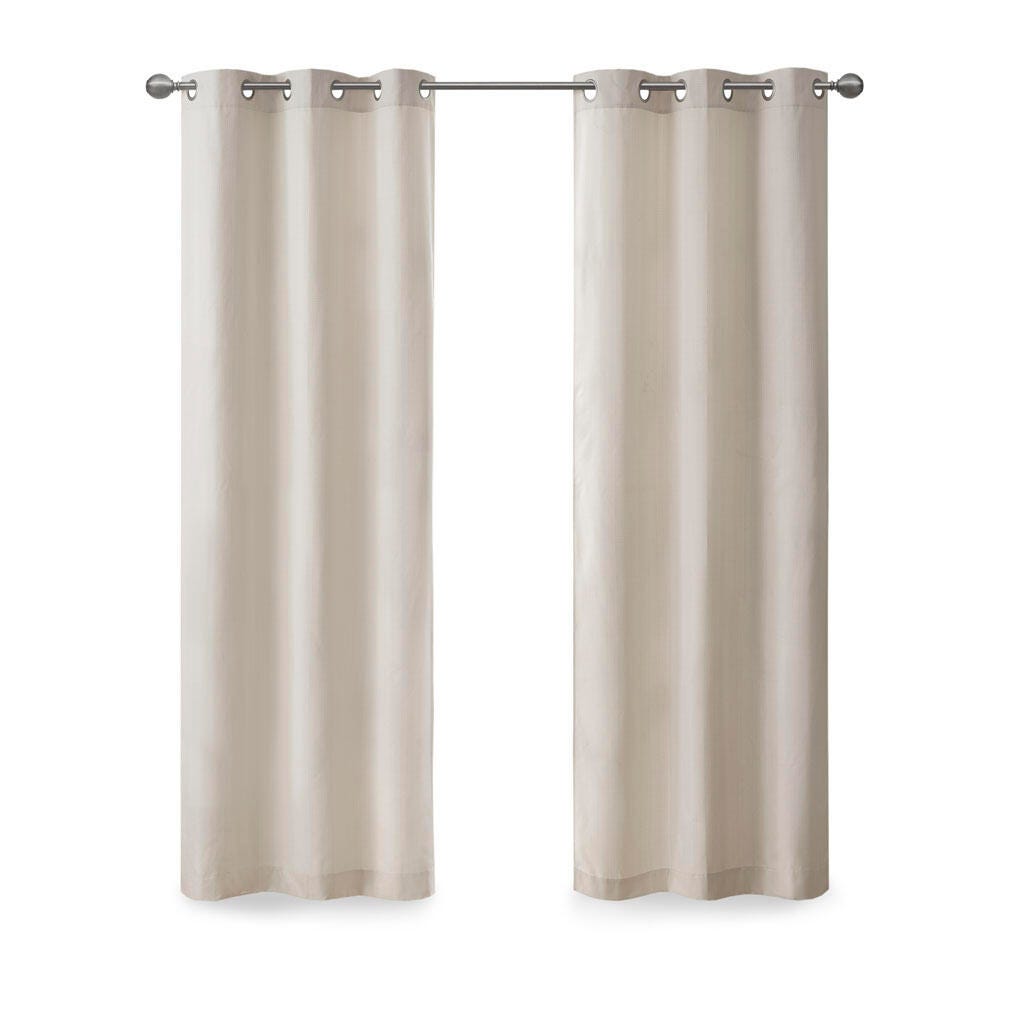 Galen Room Darkening Curtain (Set of 2), Ivory, large