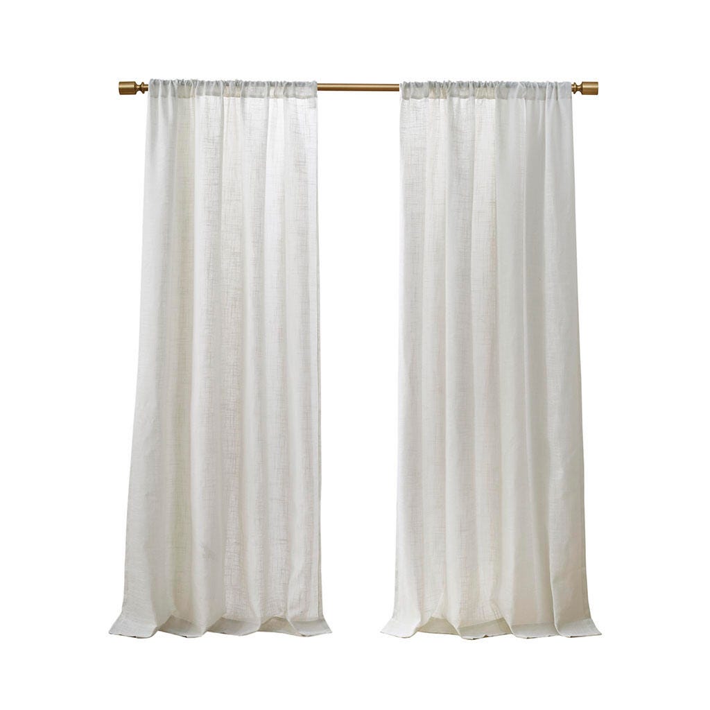 Kyler Curtain (Set of 2), White, rollover