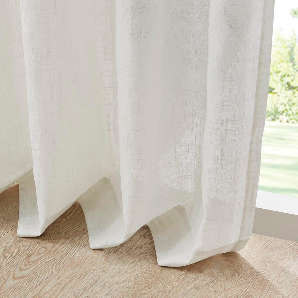 Kyler Curtain (Set of 2), White, large