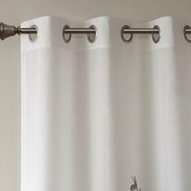 Cecily Burnout Curtain (Set of 2), Gray, large