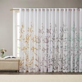 Cecily Burnout Curtain (Set of 2), Gray, large