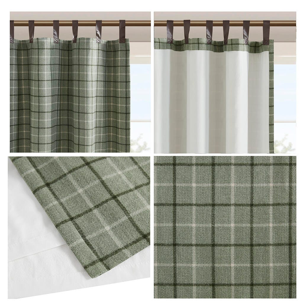 Anaheim Curtain Panel, Green, large