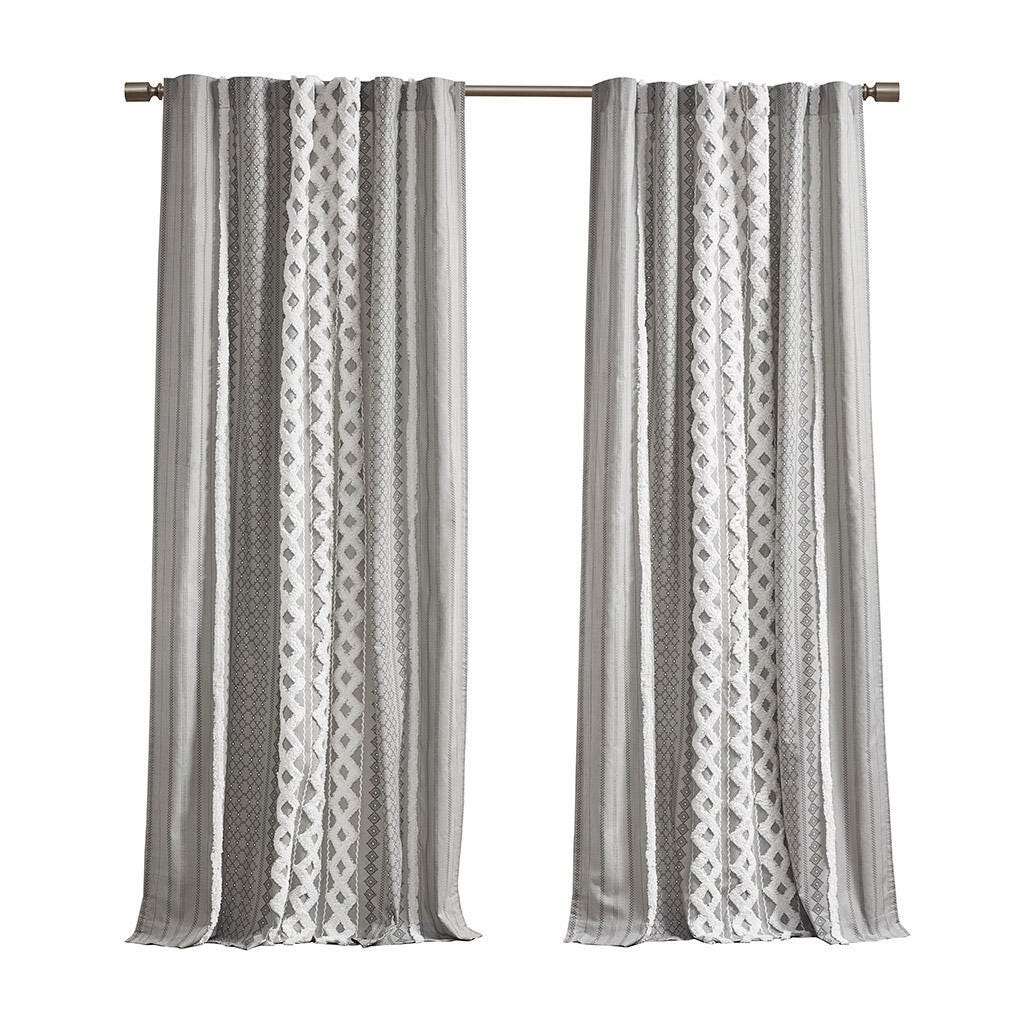 Imani Curtain Panel, Gray, large