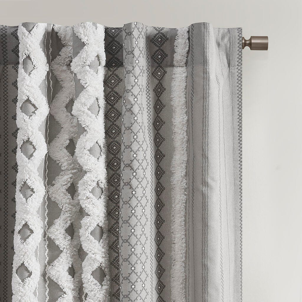 Imani Curtain Panel, Gray, large