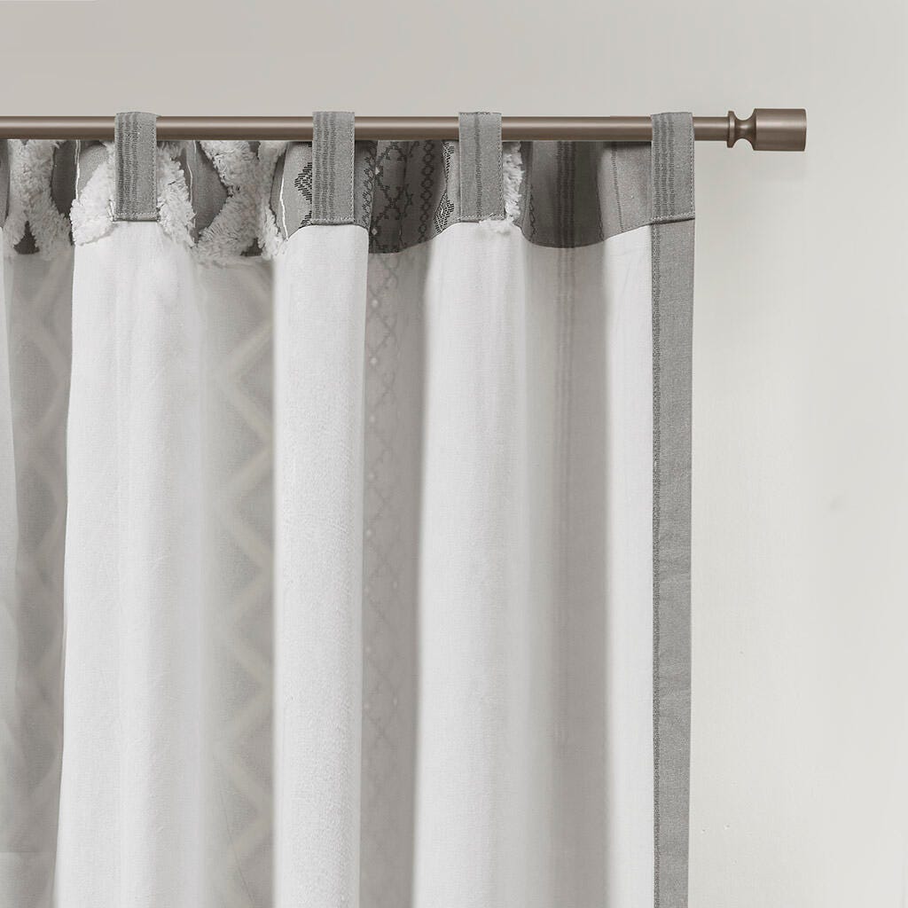 Imani Curtain Panel, Gray, large