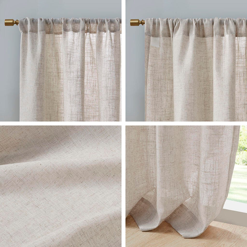 Kyler Curtain (Set of 2), Natural, large