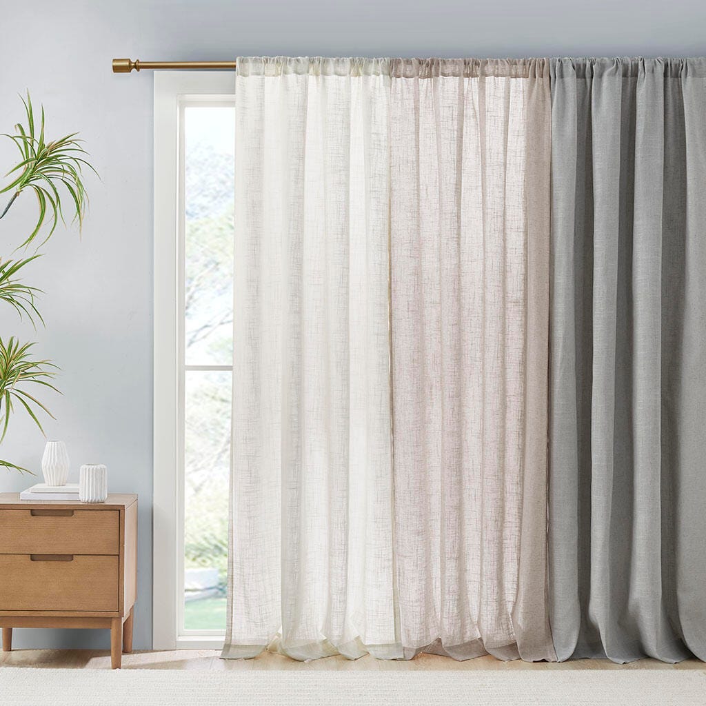 Kyler Curtain (Set of 2), Natural, large