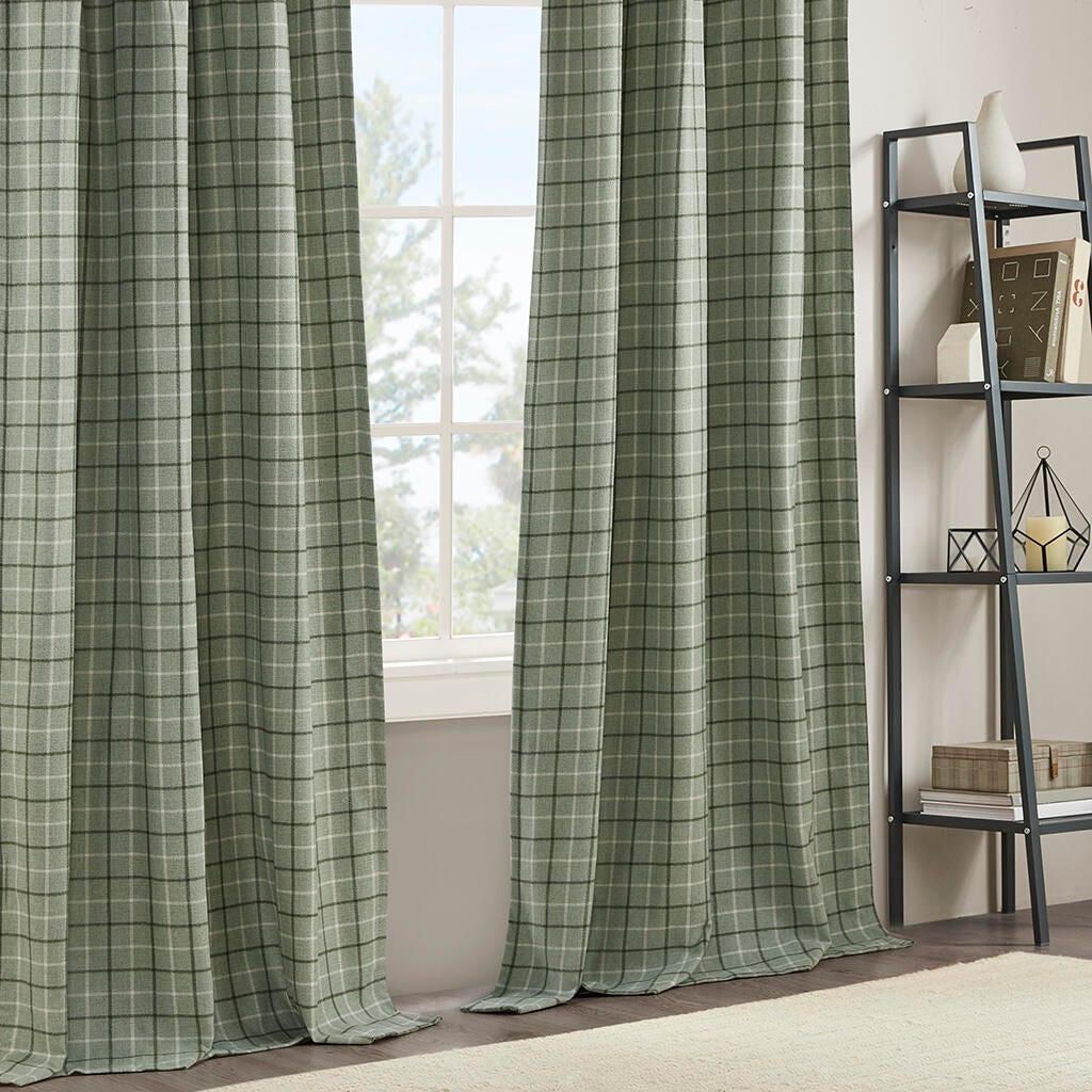 Anaheim Curtain Panel, Green, large