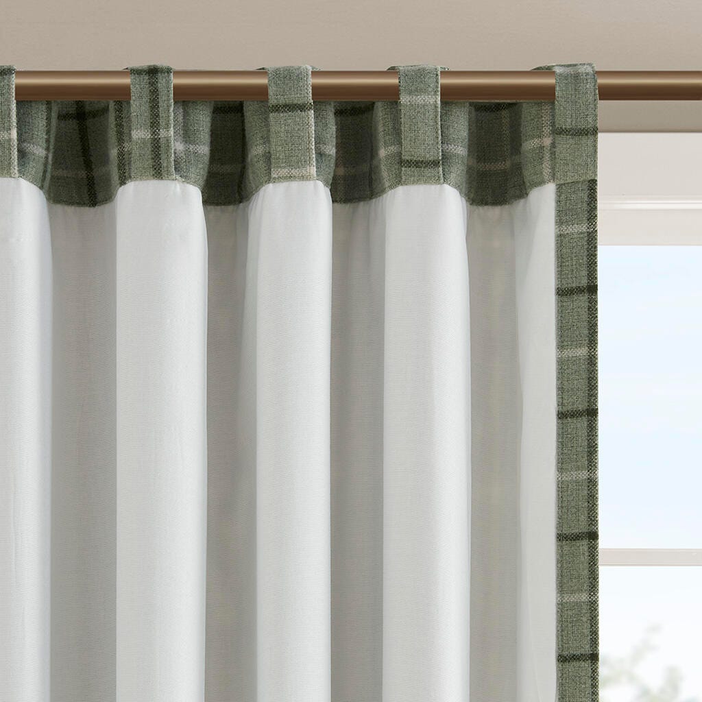 Anaheim Curtain Panel, Green, large