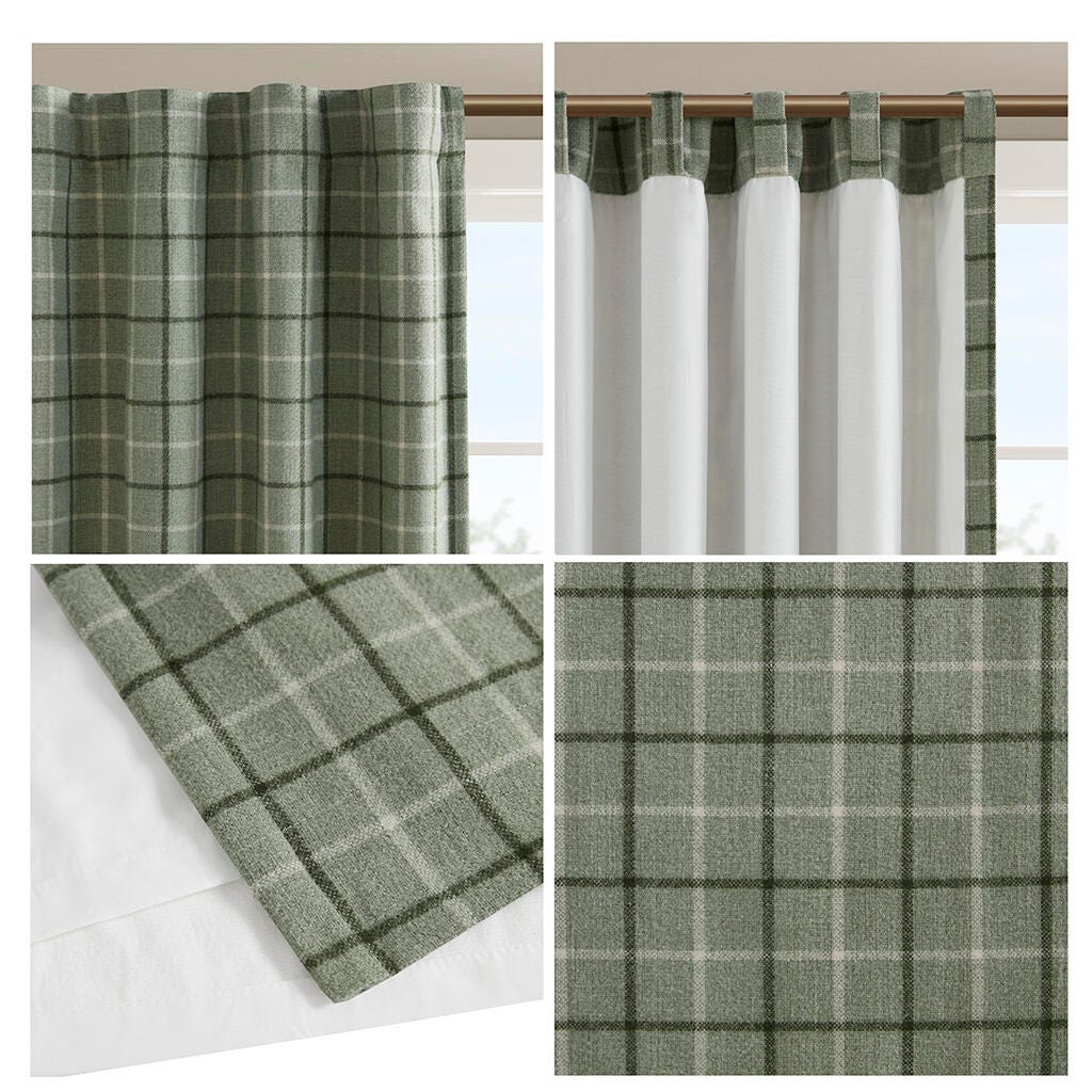 Anaheim Curtain Panel, Green, large