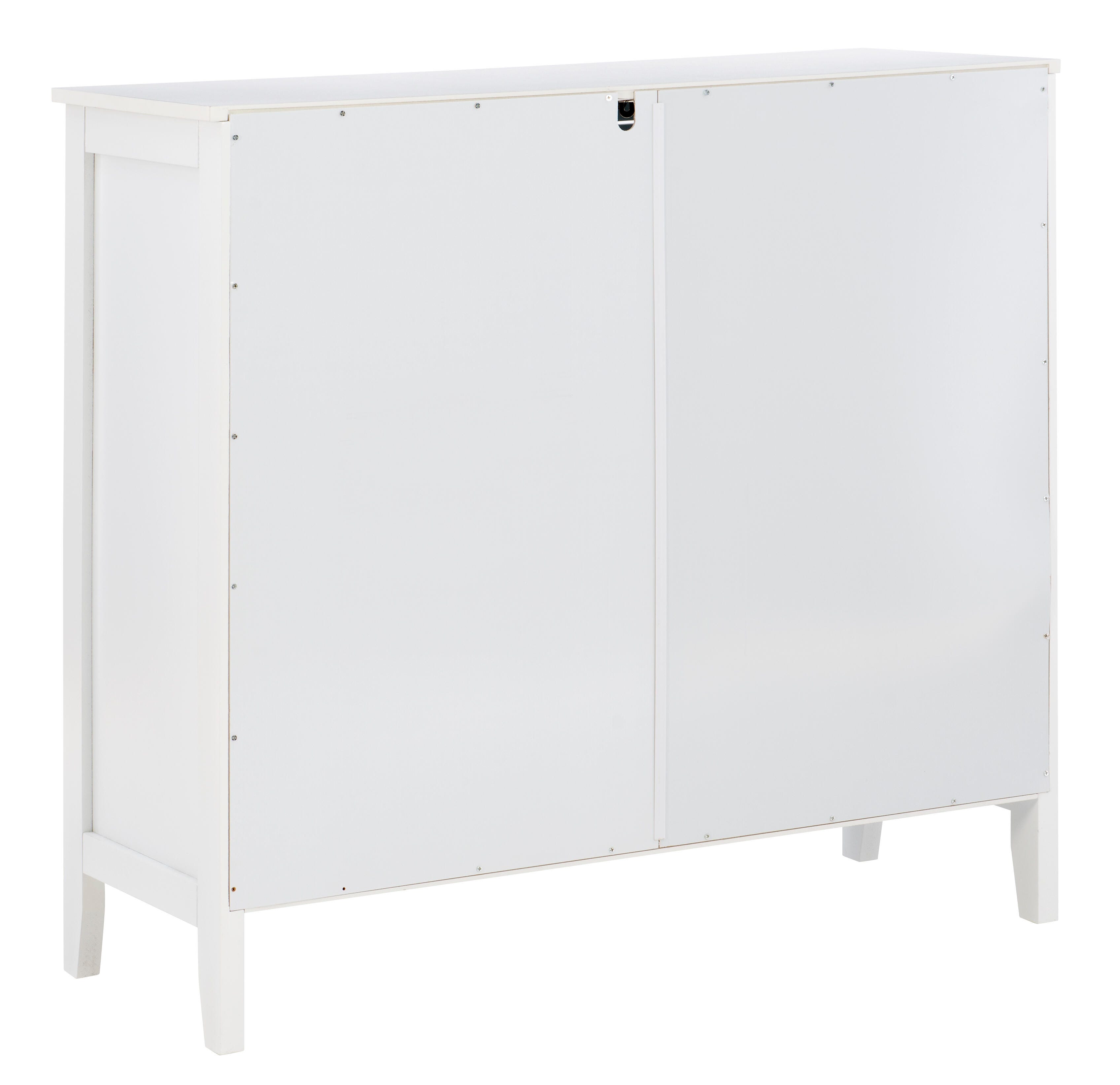 Linon Kedrick Large Cabinet, White, large