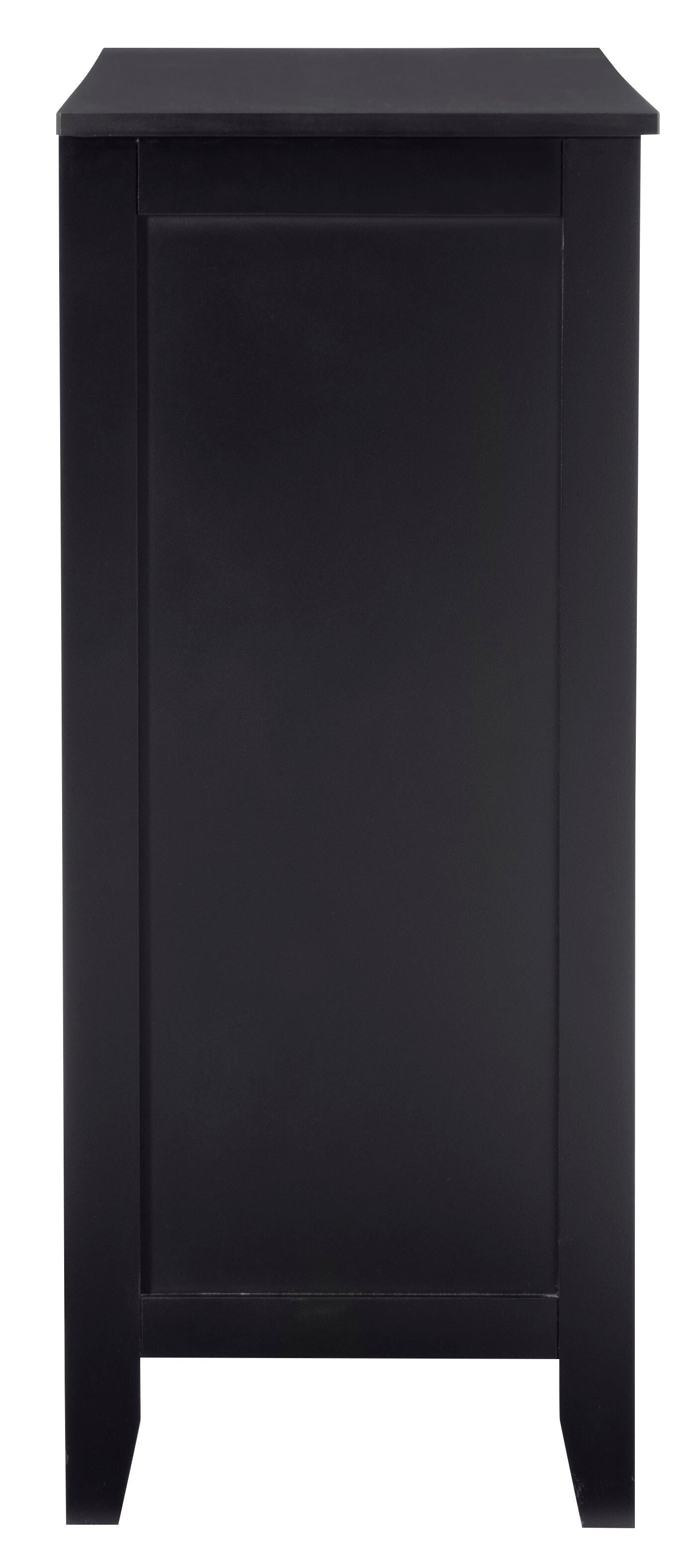 Linon Kedrick Large Cabinet, Black, large