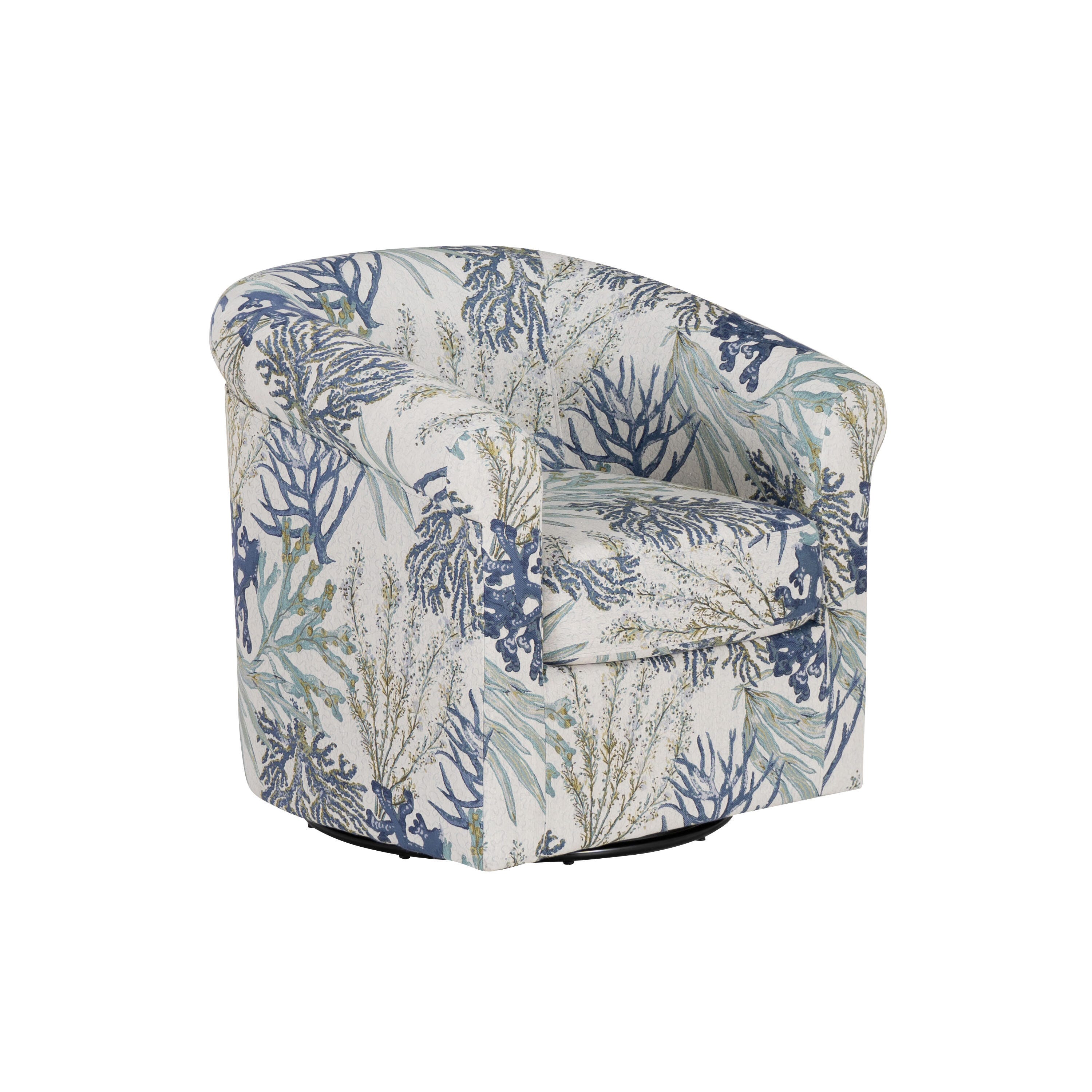 Linon Kaye Chair, Blue Ocean, large