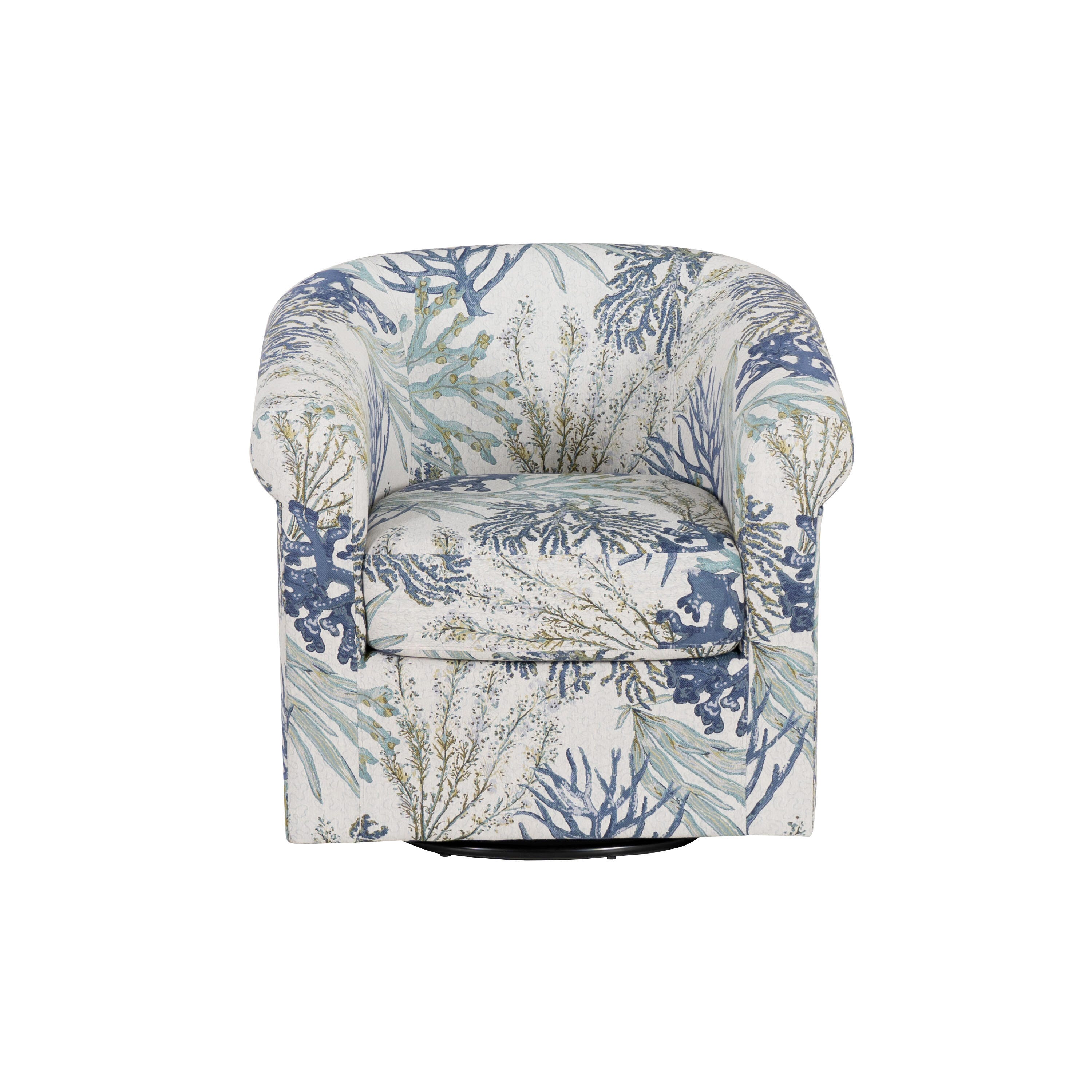 Linon Kaye Chair, Blue Ocean, large
