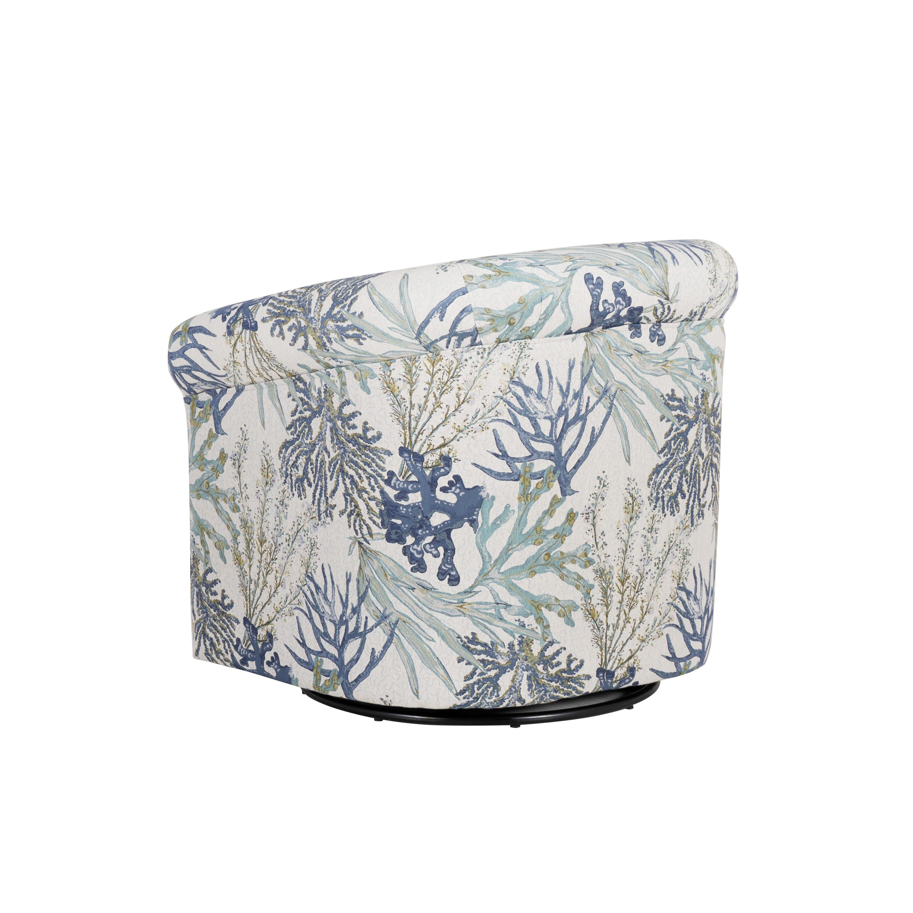 Linon Kaye Chair, Blue Ocean, large