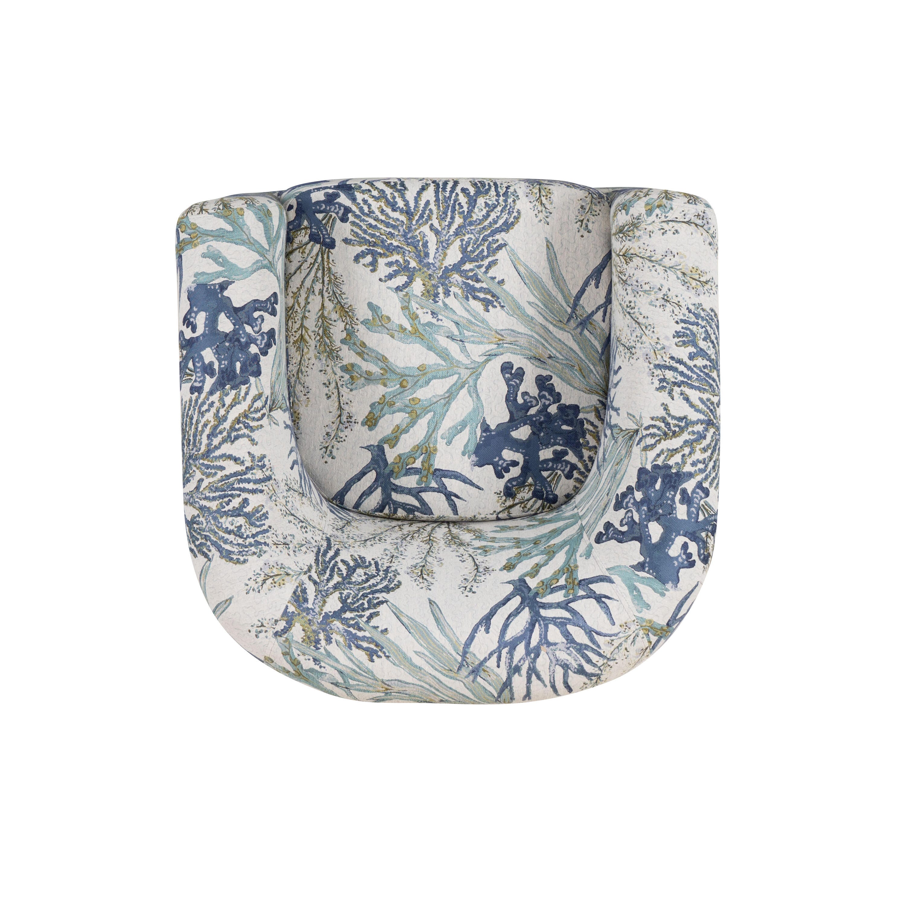 Linon Kaye Chair, Blue Ocean, large