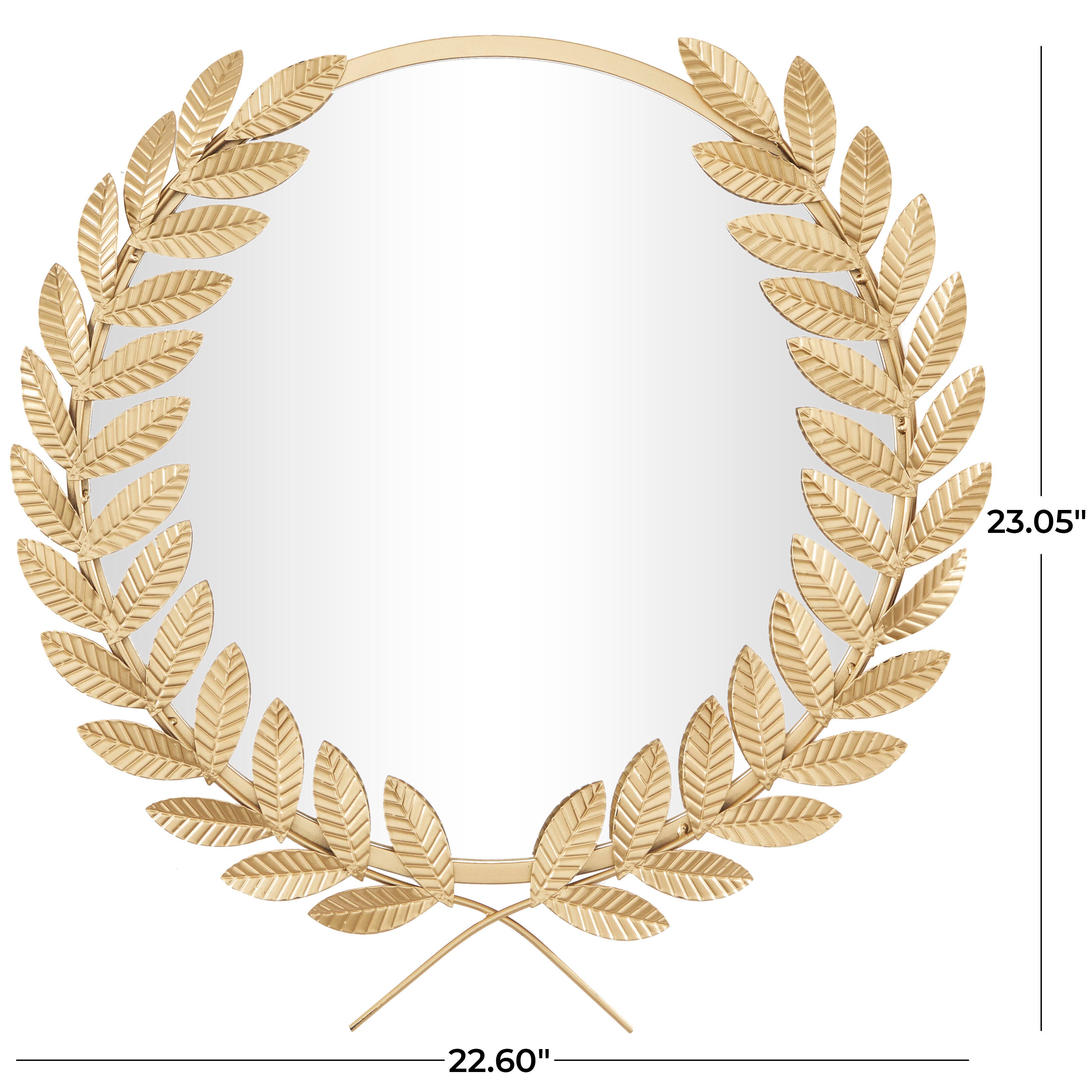 CosmoLiving by Cosmopolitan Leaf Wall Mirror, , large