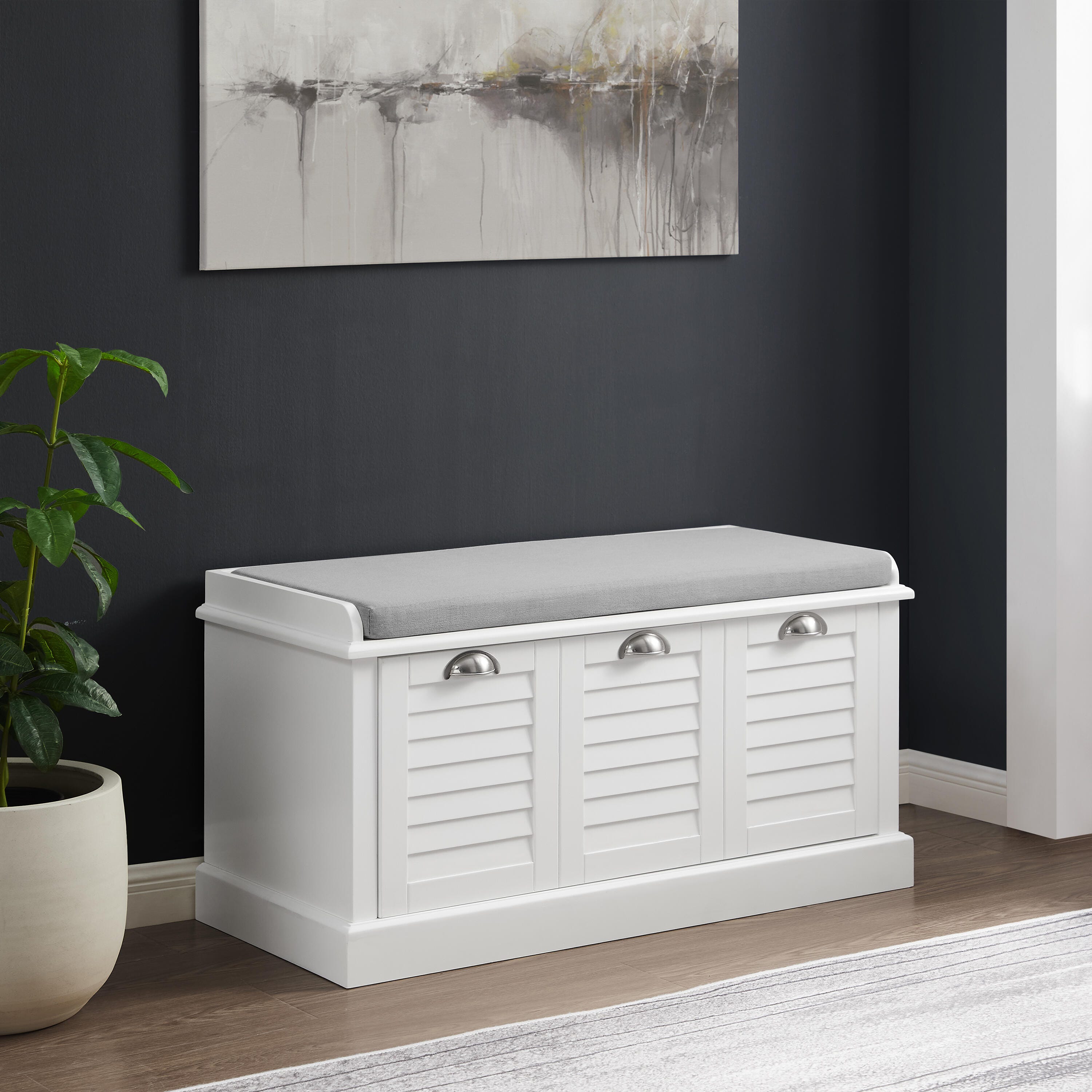 Crosley Furniture Ellison Entryway Storage Bench - Thumbnail 2