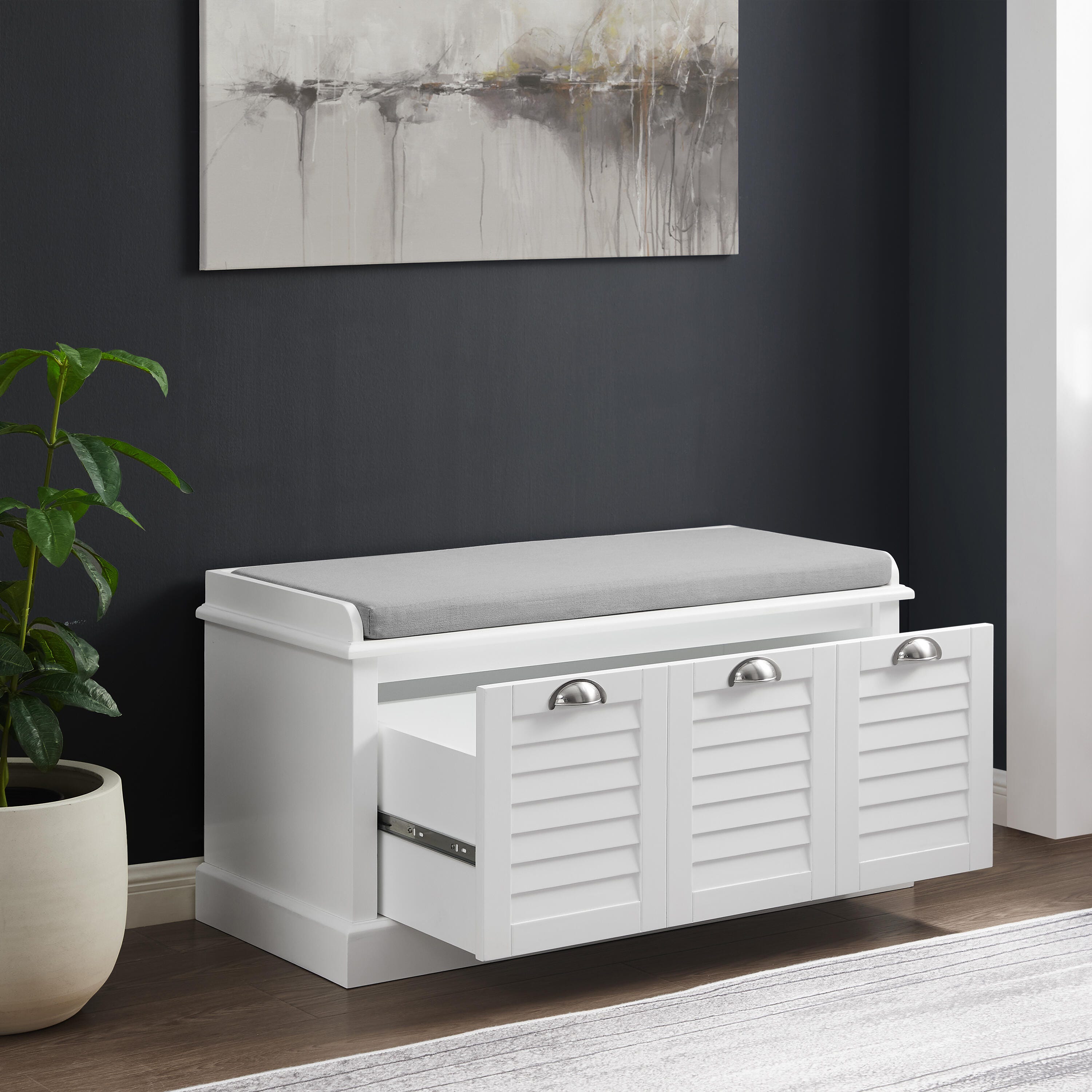 Crosley Furniture Ellison Entryway Storage Bench - Thumbnail 4