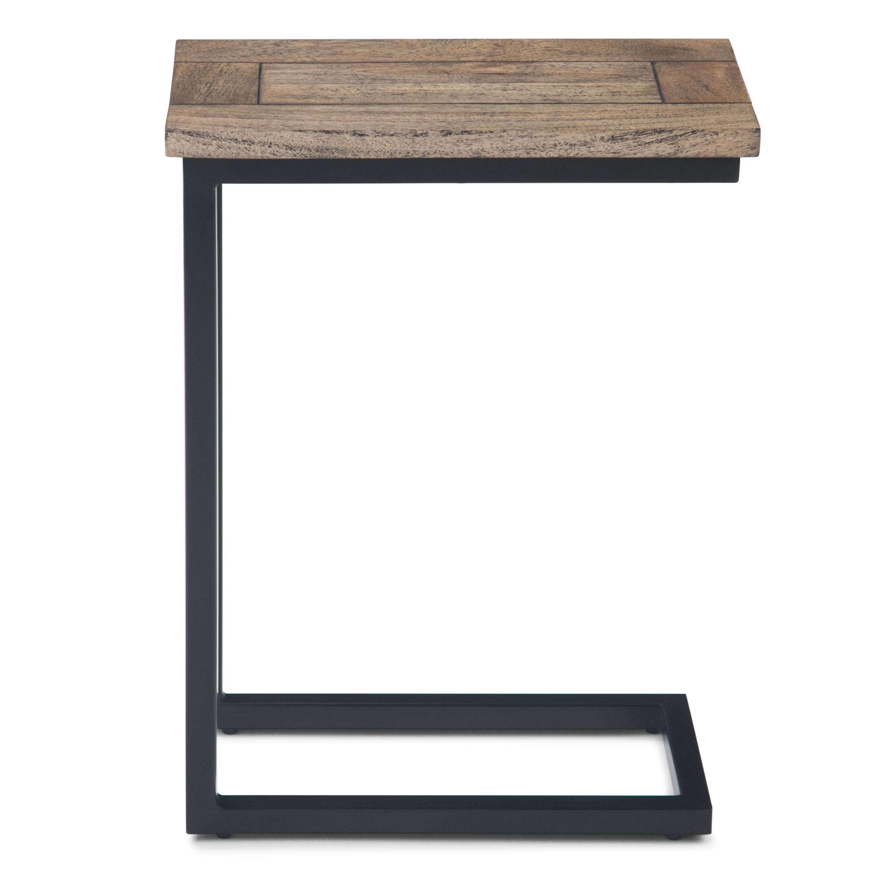 Simpli Home Skyler C Side Table, Beach Brown, large