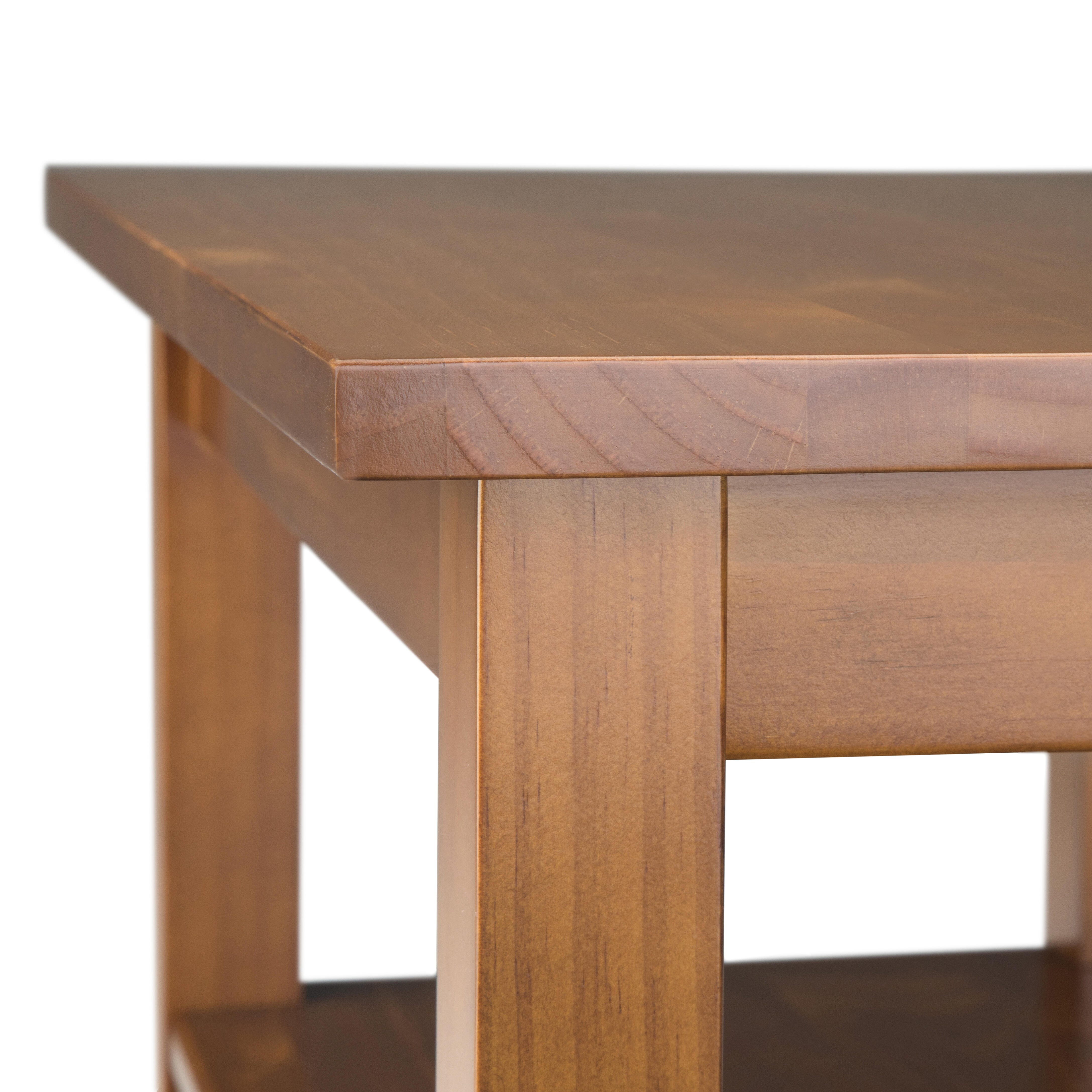 Simpli Home Warm Shaker Narrow Accent Side Table, Light Golden Brown, large