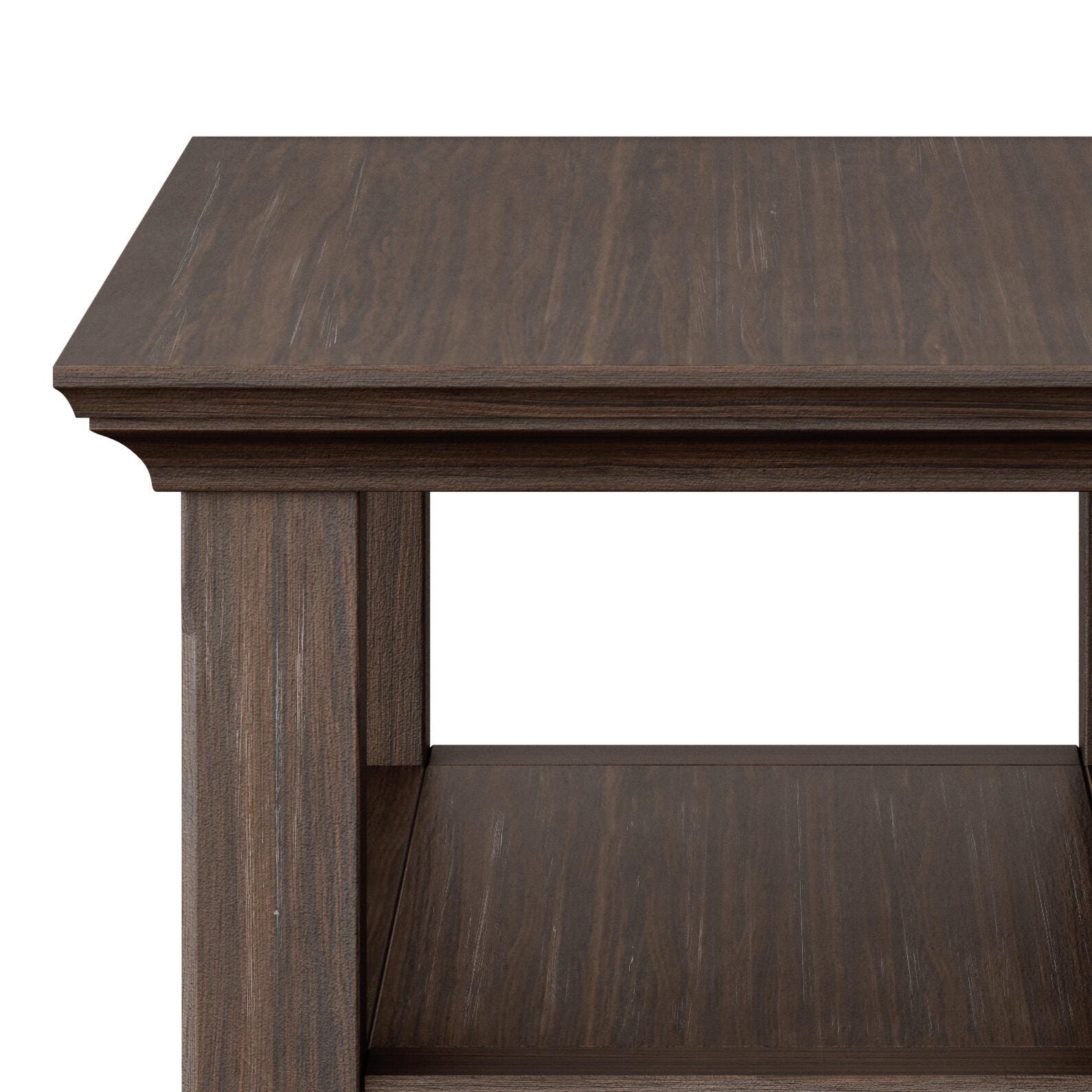 Simpli Home Acadian Narrow Accent Side Table, Farmhouse Brown, large
