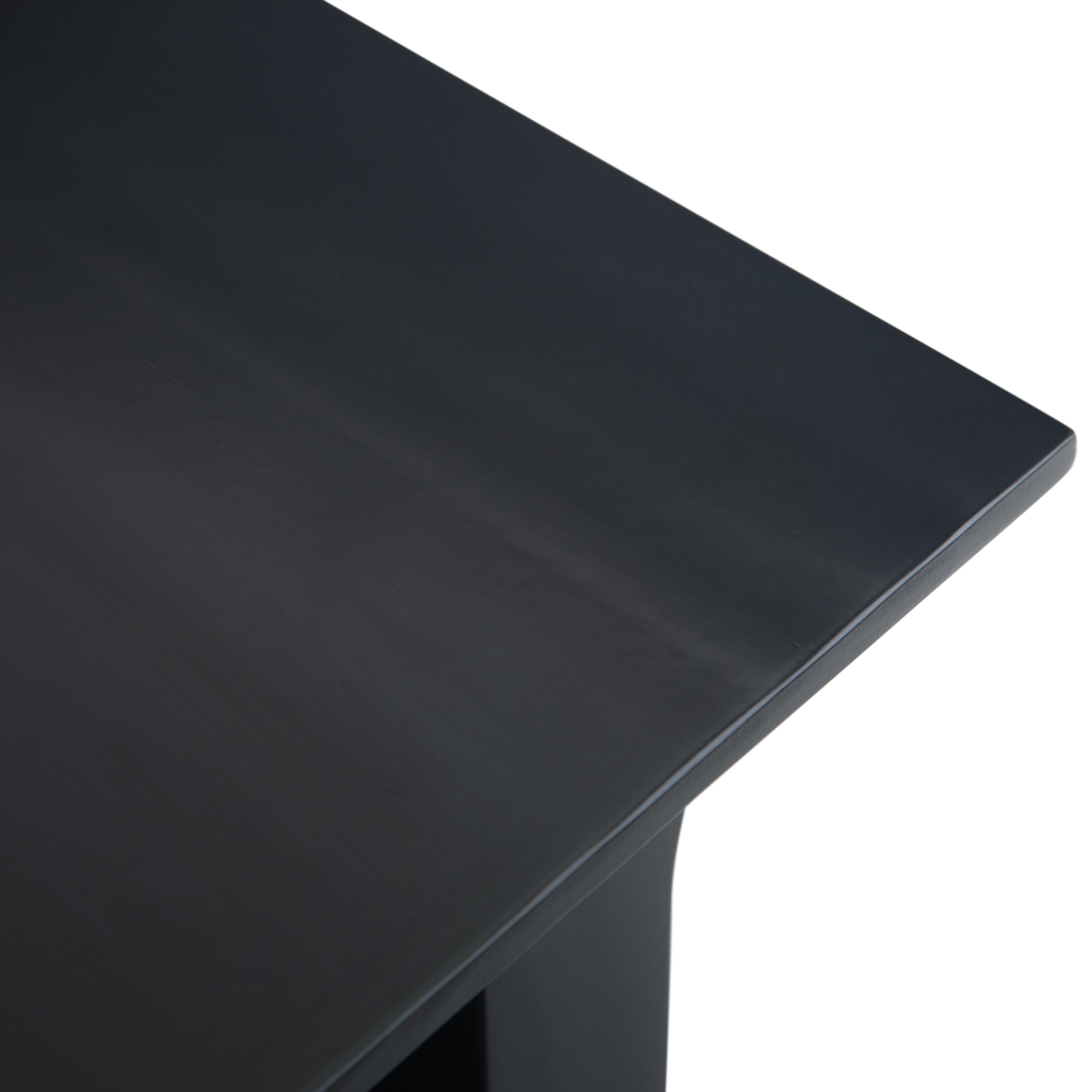 Simpli Home Acadian Narrow Accent Side Table, Black, large