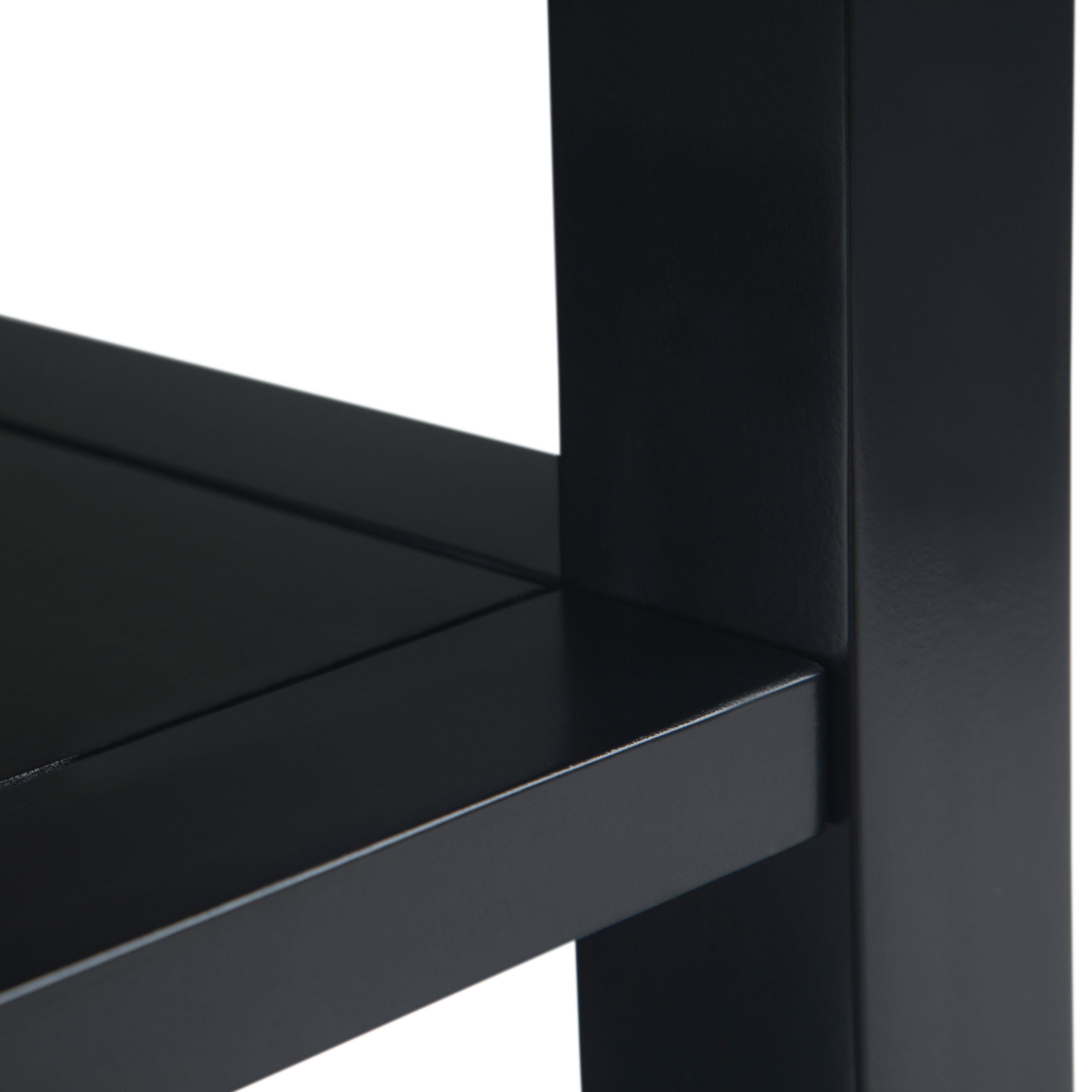 Simpli Home Acadian Narrow Accent Side Table, Black, large