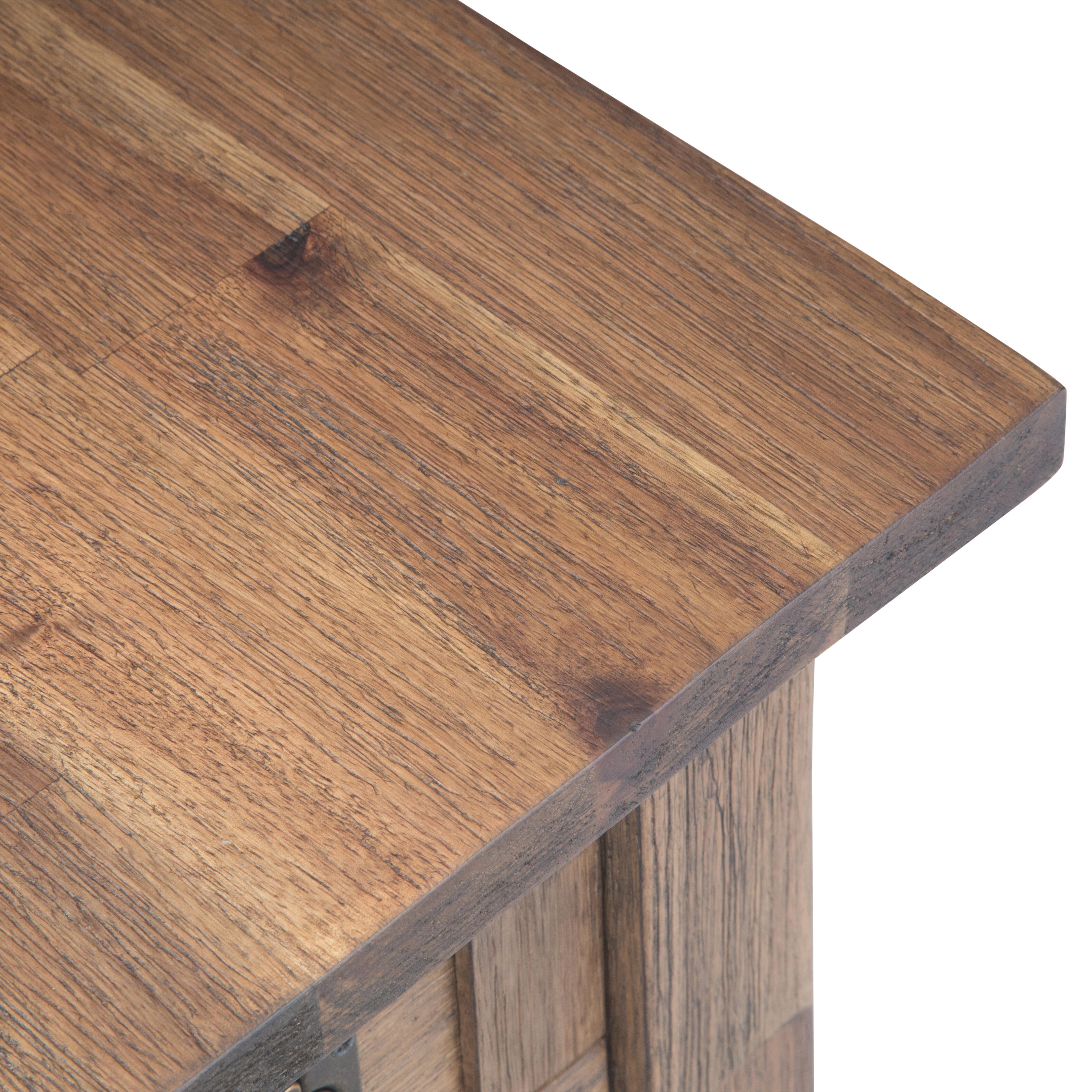 Simpli Home Monroe Narrow Accent Side Table, Rustic Natural Aged Brown, large