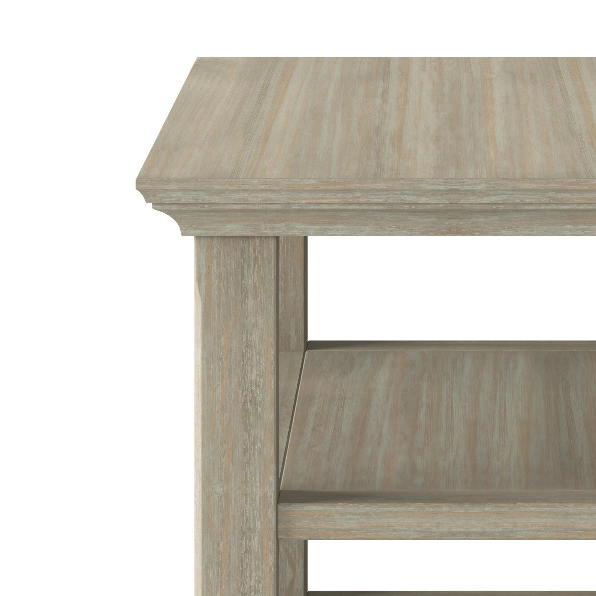 Simpli Home Acadian Narrow Accent Side Table, Distressed Gray, large