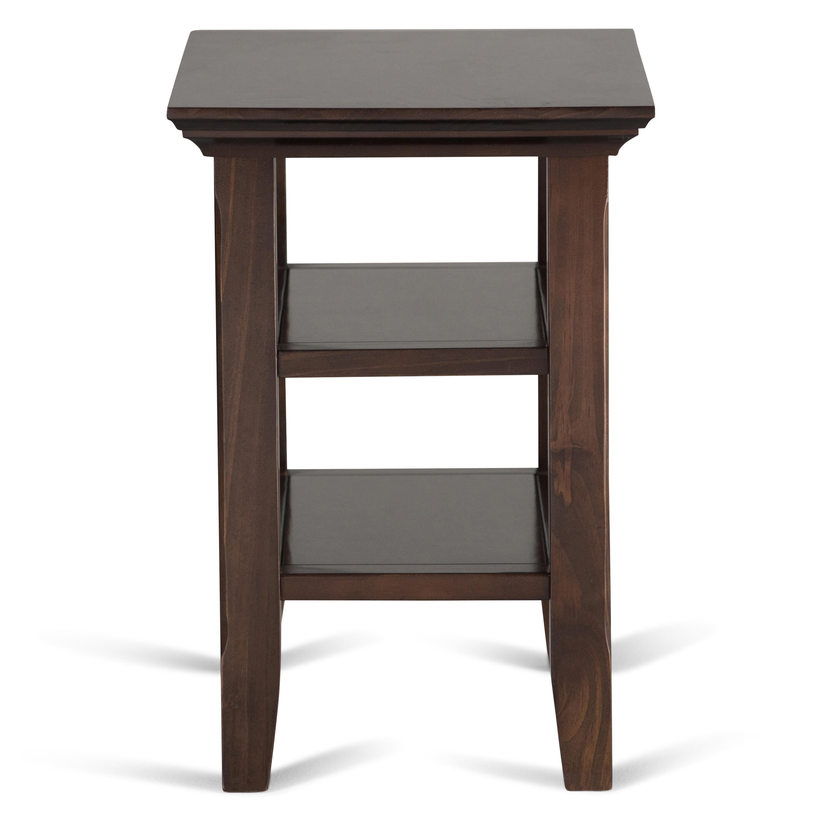 Simpli Home Acadian Narrow Accent Side Table, Brunette Brown, large