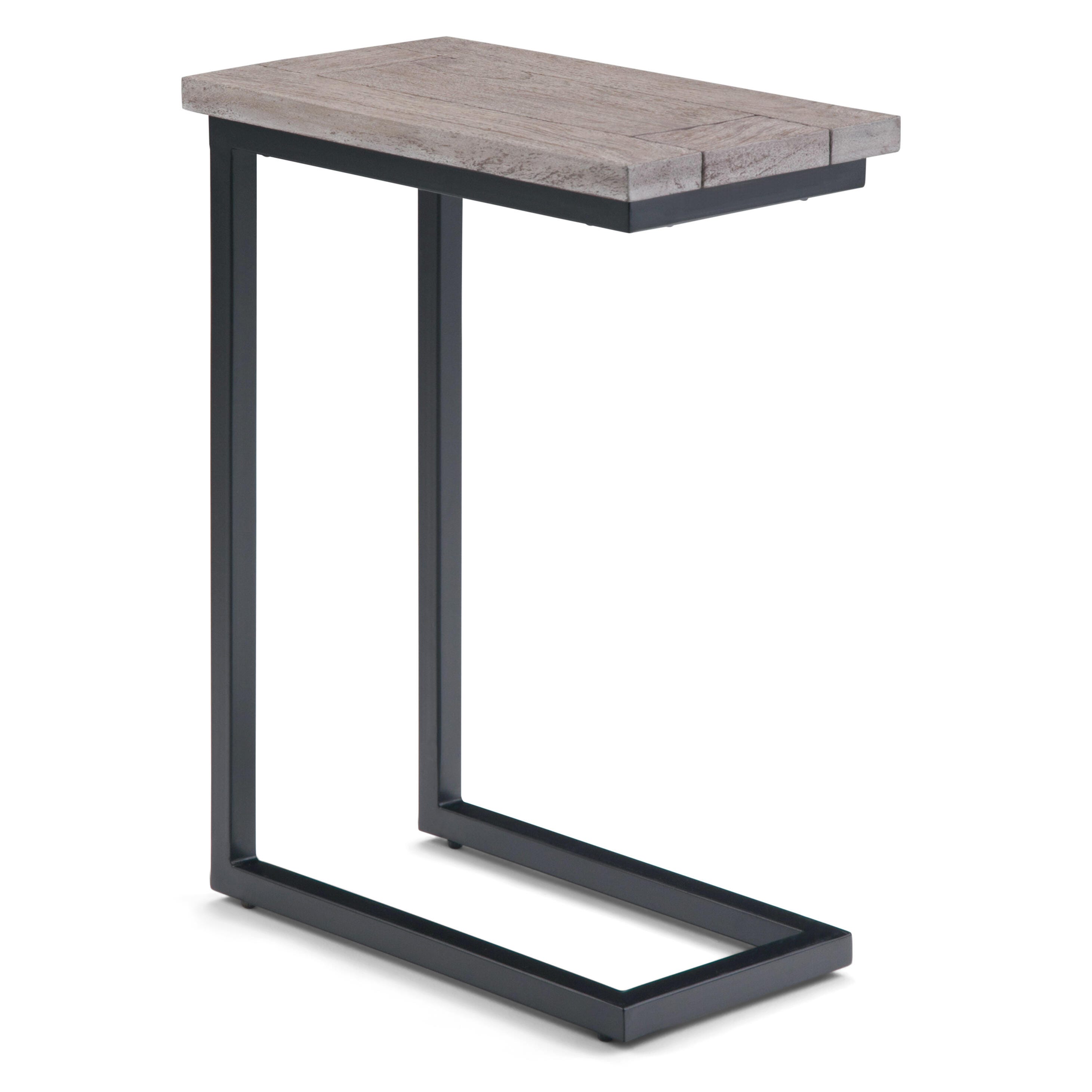 Simpli Home Skyler C Side Table, Birch, large