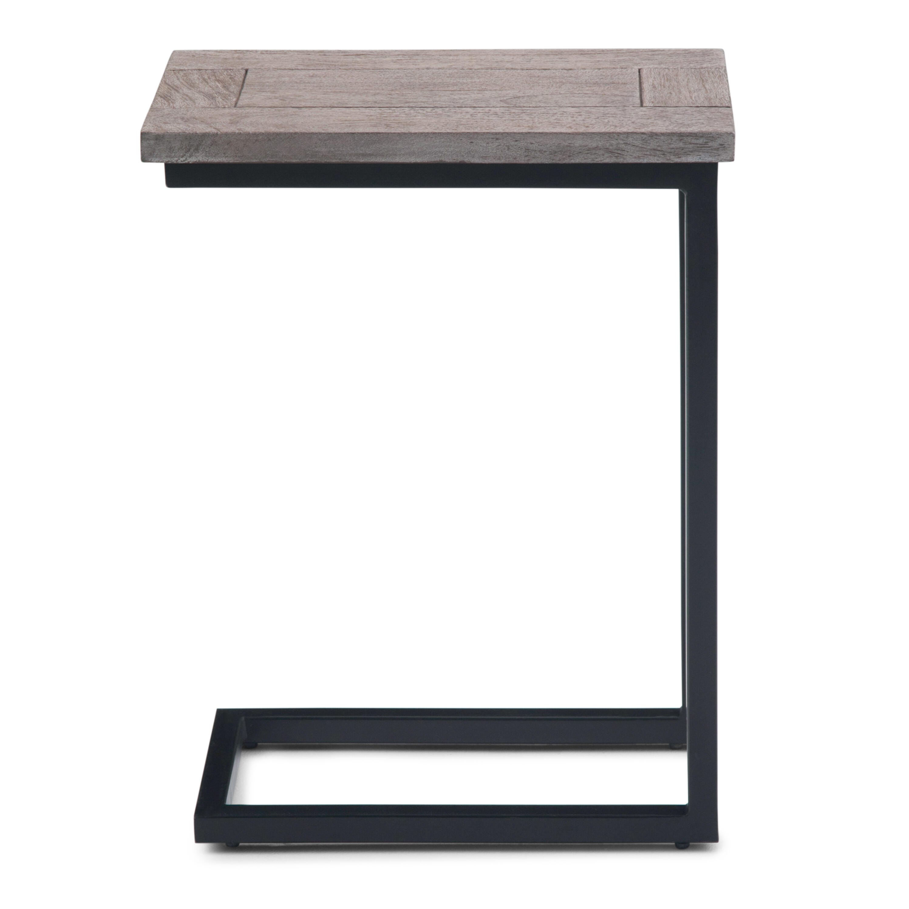 Simpli Home Skyler C Side Table, Birch, large
