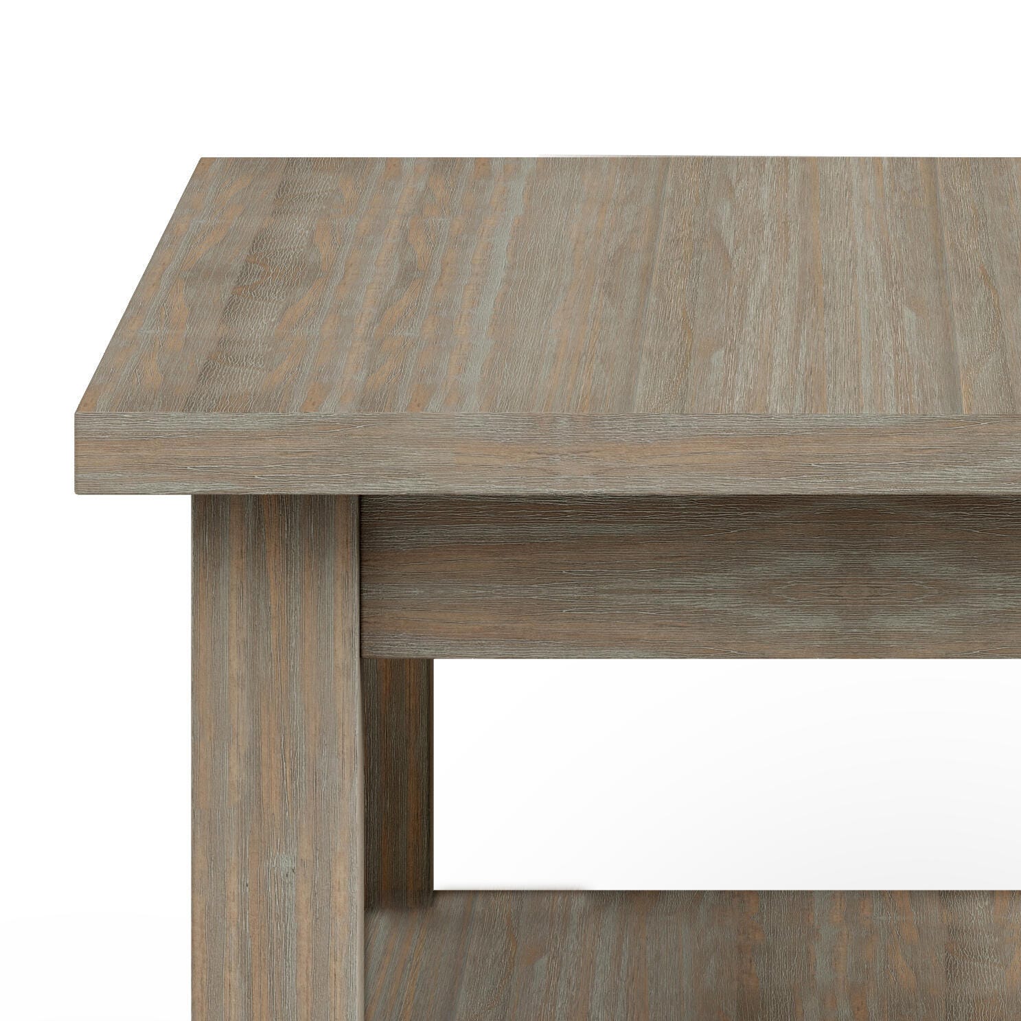 Simpli Home Warm Shaker Narrow Accent Side Table, Distressed Gray, large