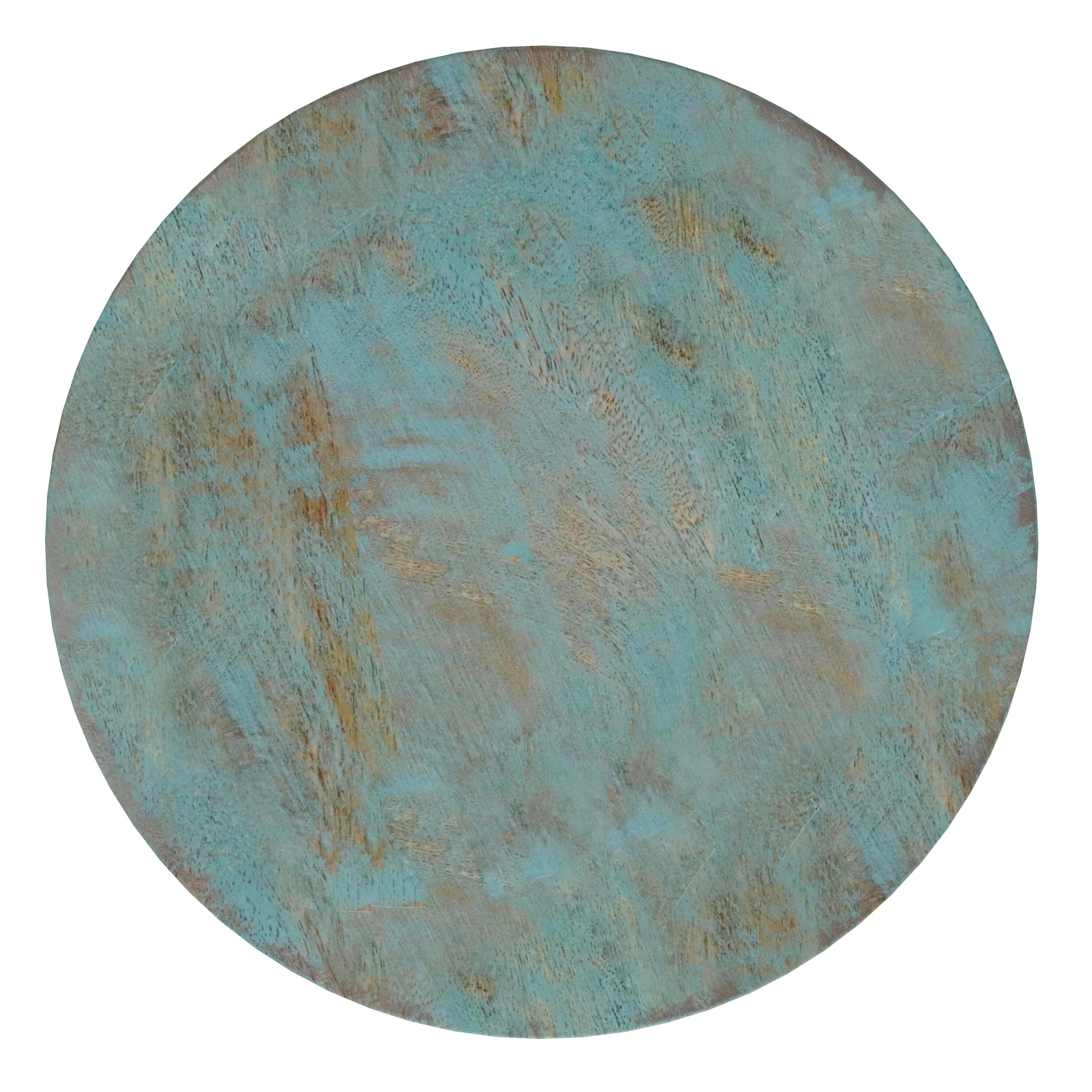 Simpli Home Boyd Wooden Accent Table, Teal Wash, large