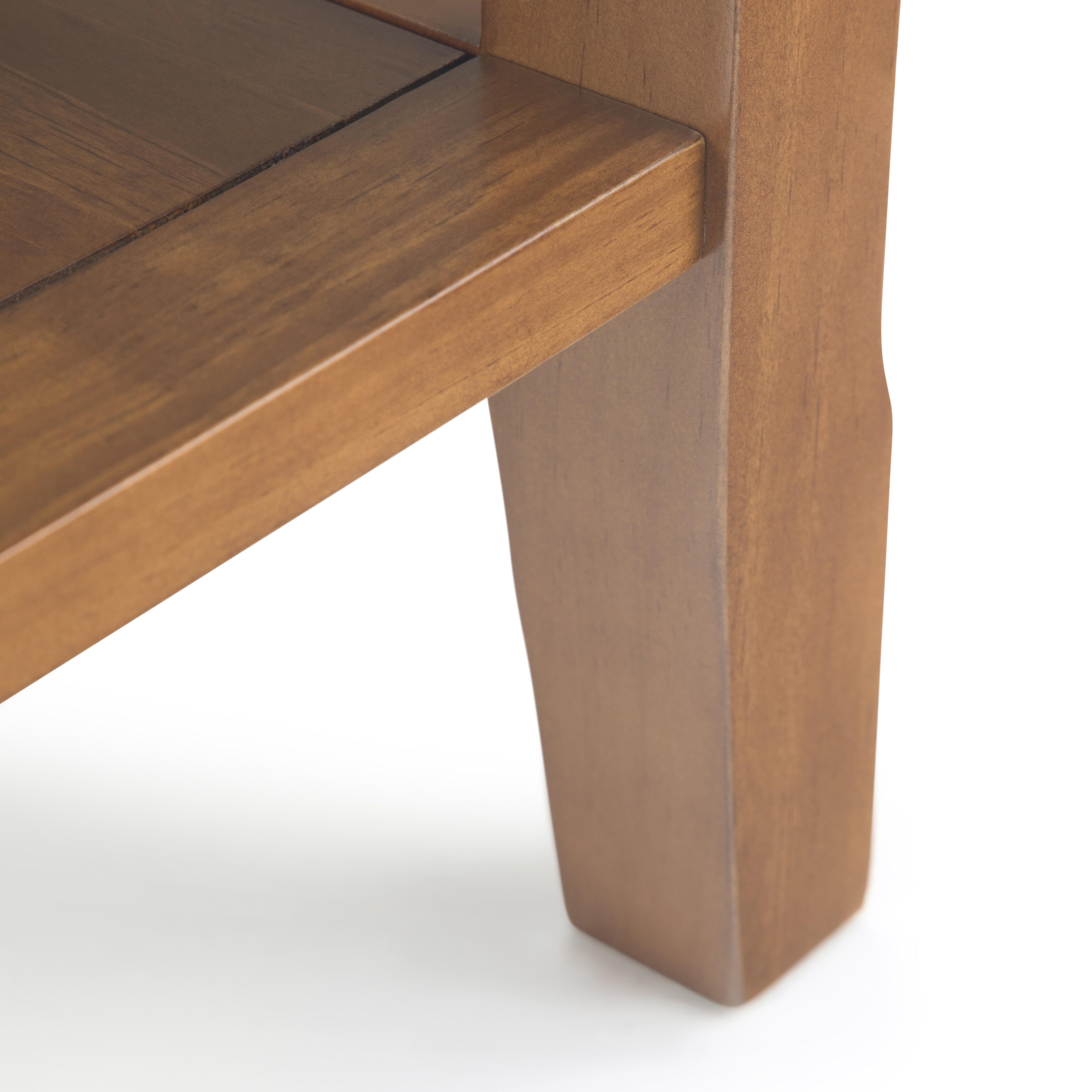 Simpli Home Acadian Narrow Accent Side Table, Light Golden Brown, large