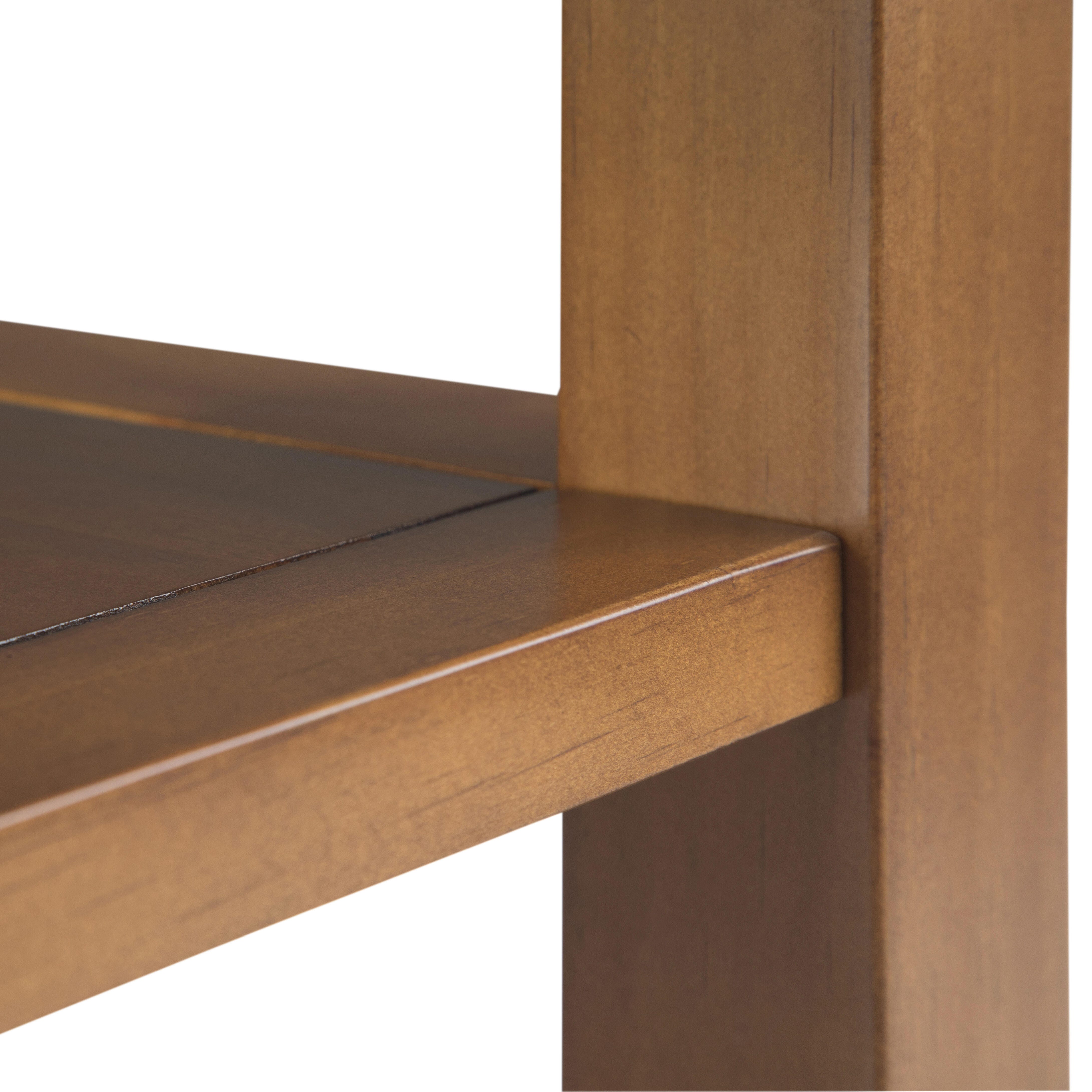 Simpli Home Acadian Narrow Accent Side Table, Light Golden Brown, large