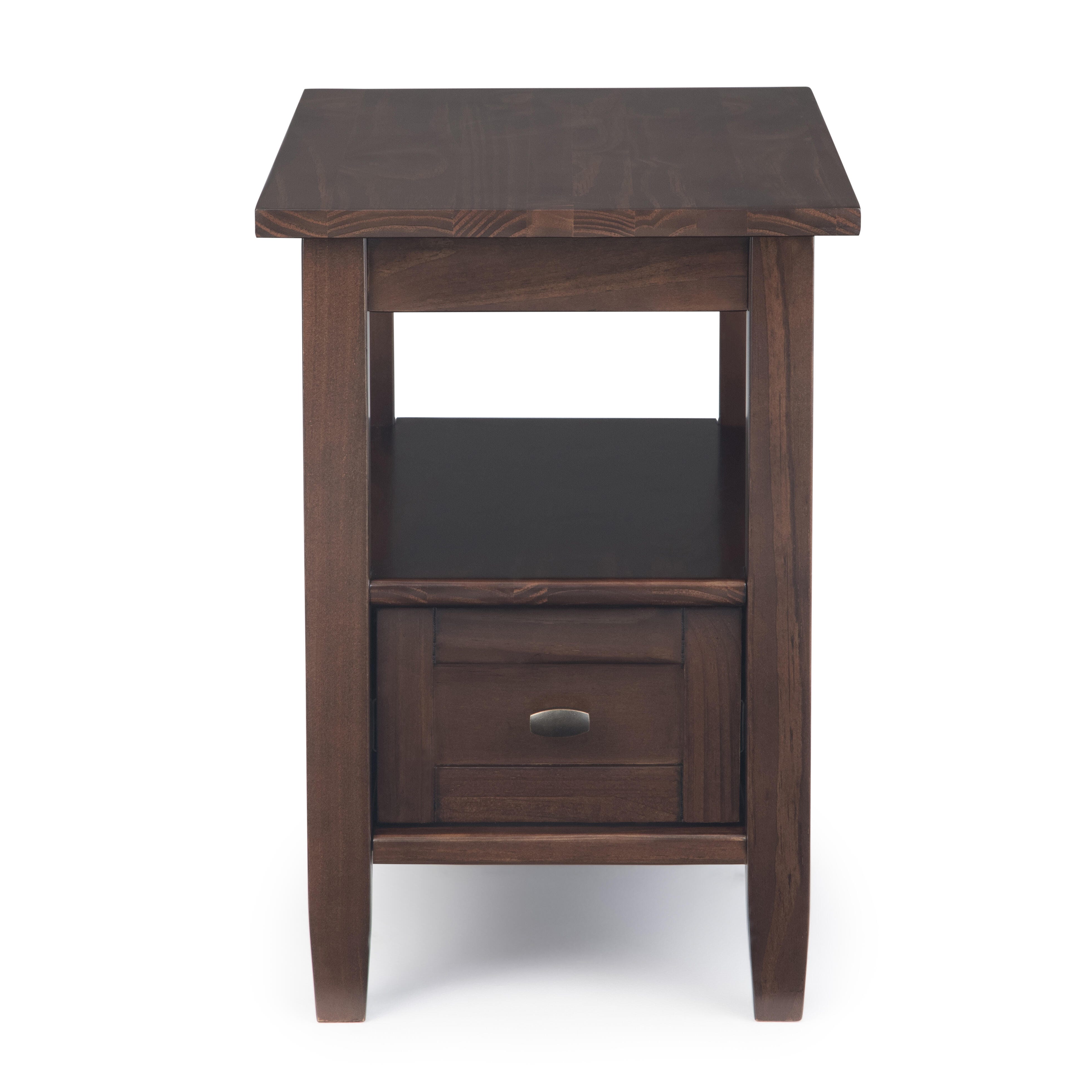 tobacco brown end table Warm Shaker Nightstand or a cup of coffee Bernhardt Vintage Patina End Table