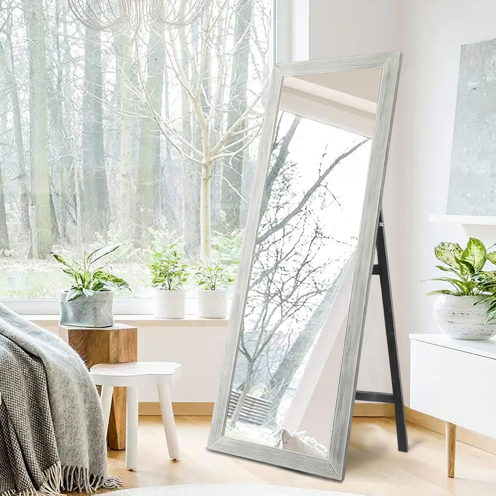 Feronia Rectangle Full Length Decorative Mirror | Ashley