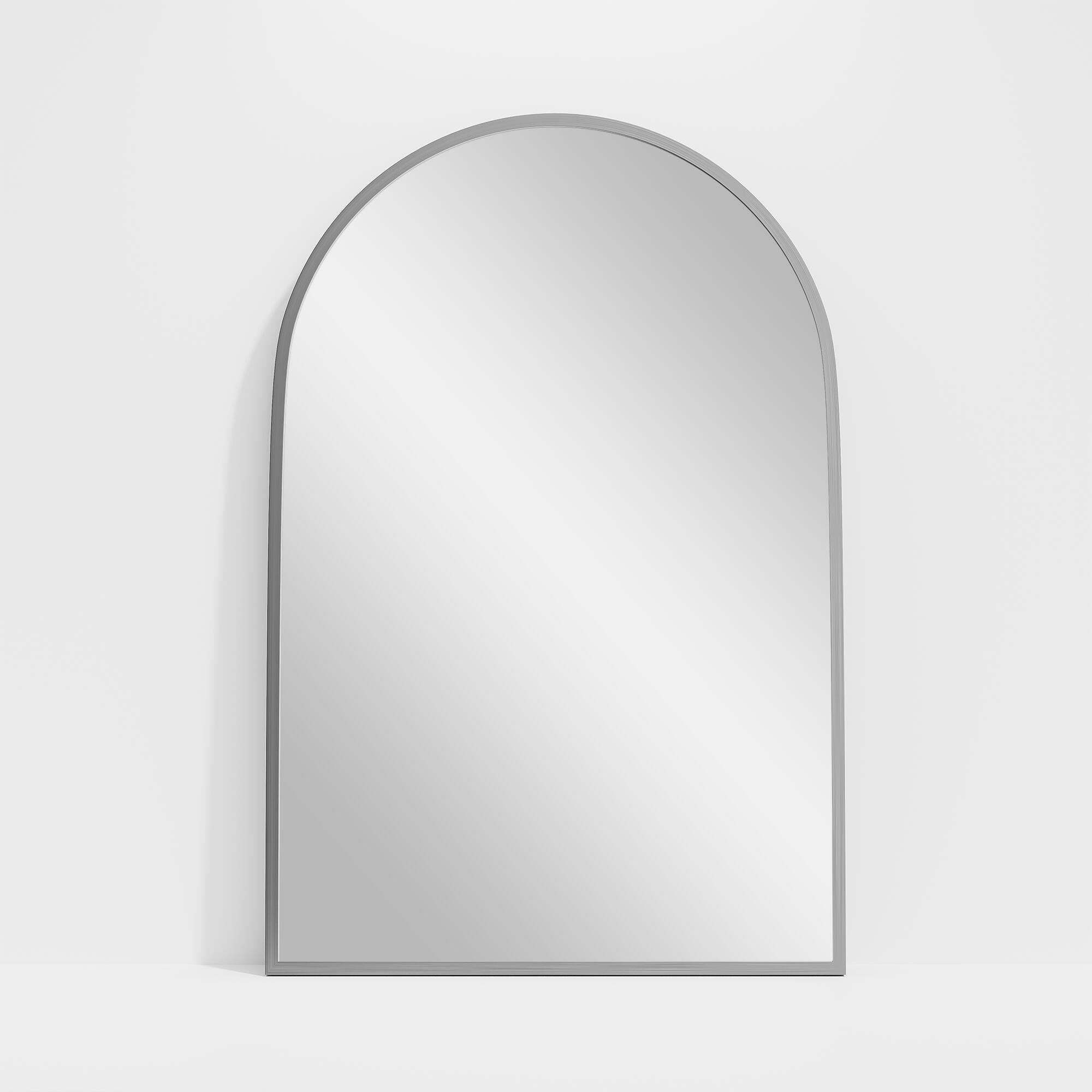 Feronia Classic Arched Bathroom Vanity Mirrors Set of 2, Silver, large