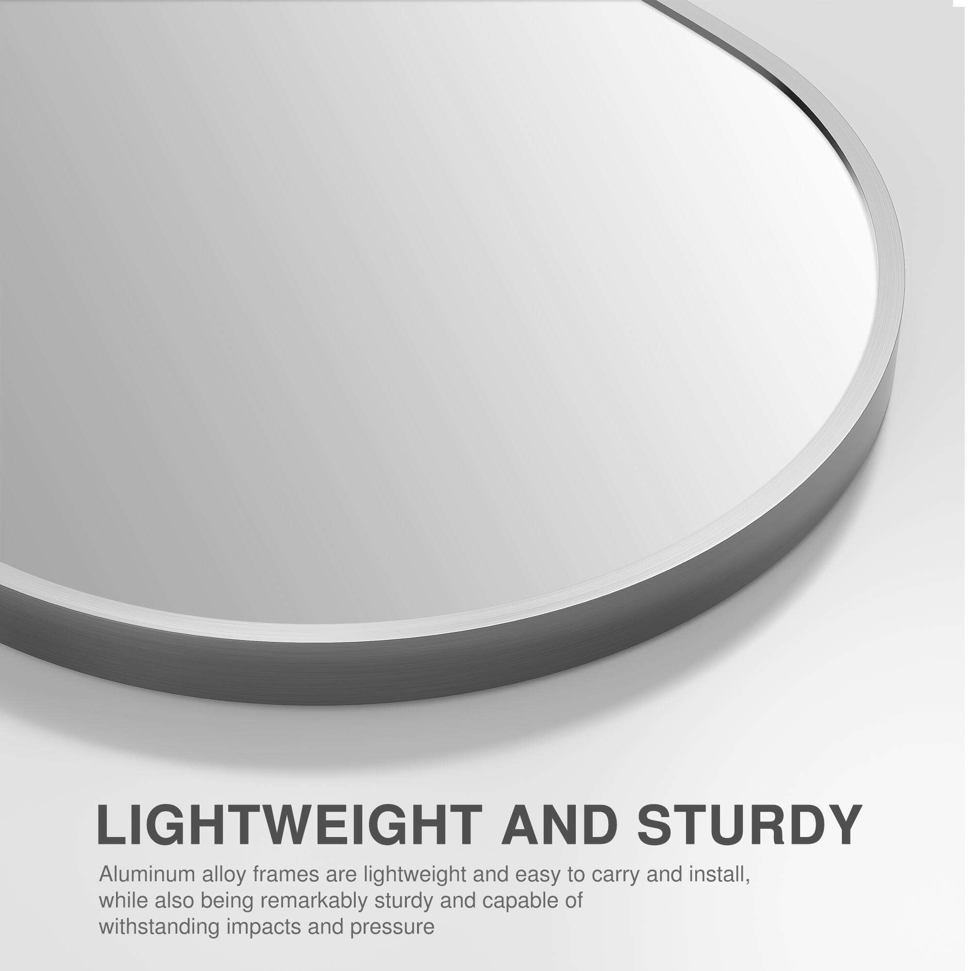 Feronia Classic Arched Bathroom Vanity Mirrors Set of 2, Silver, large