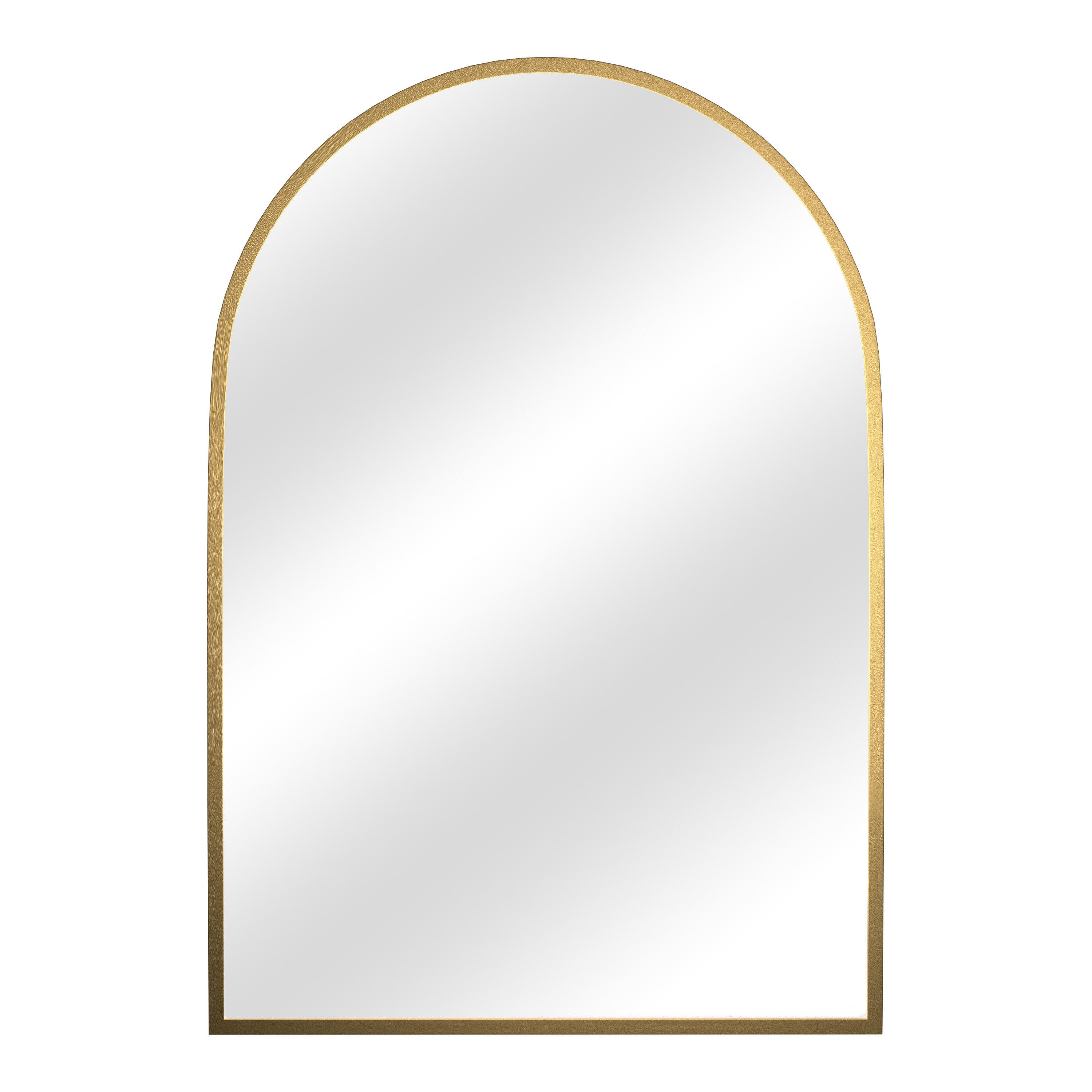 Feronia 38" Arched Bathroom Wall Mirror (Set of 2), Gold, large