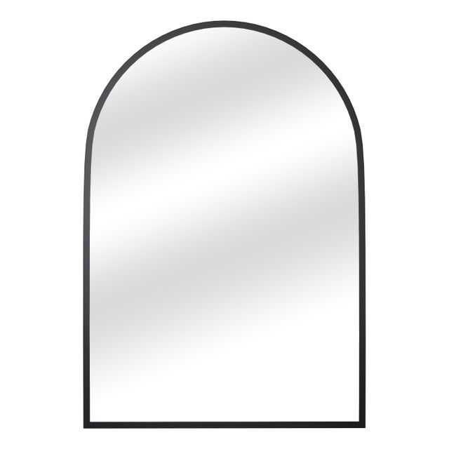 Feronia 38" Arched Bathroom Wall Mirror (Set of 2), Black