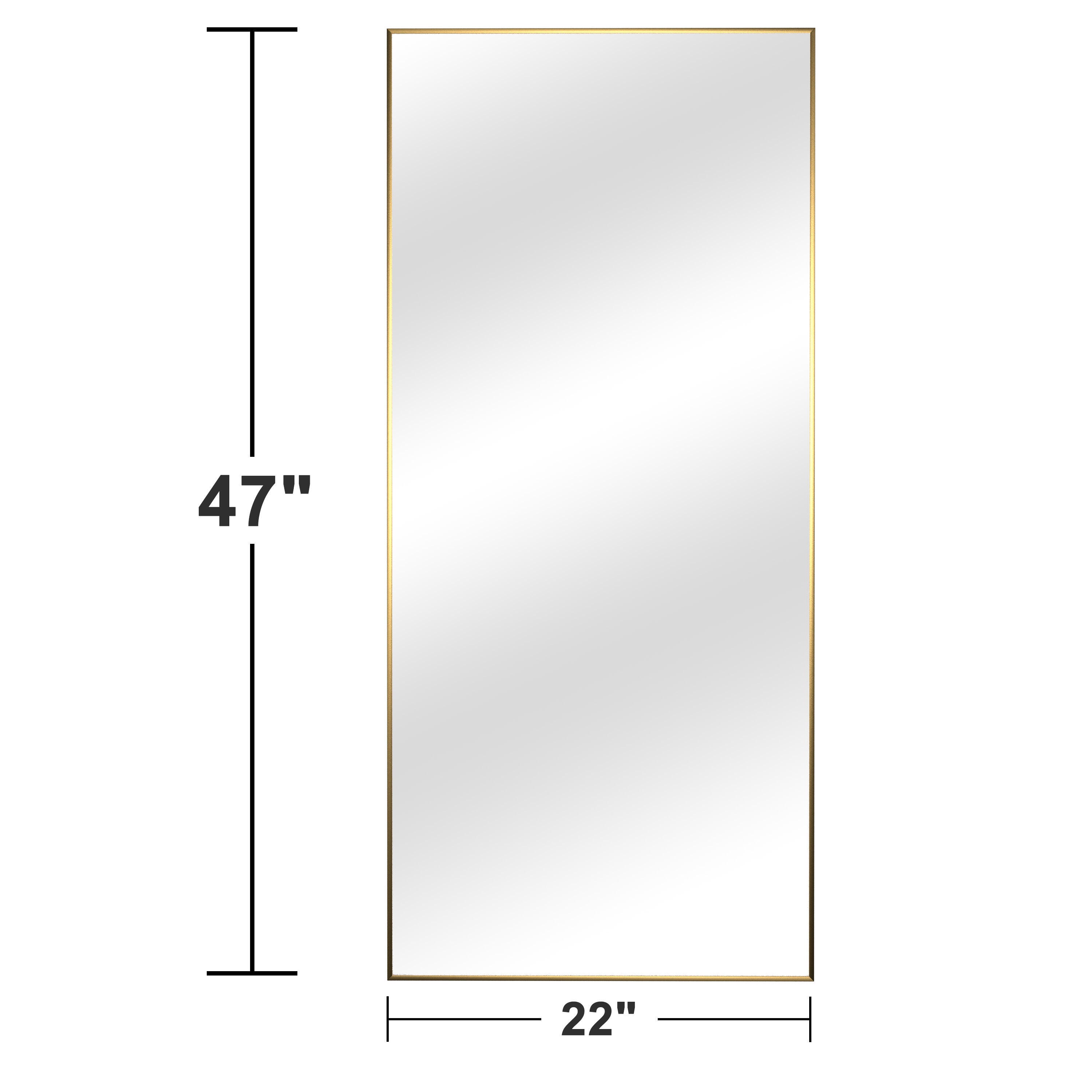 Feronia 47" Rectangular Bathroom Wall Mirror (Set of 2), Gold, large